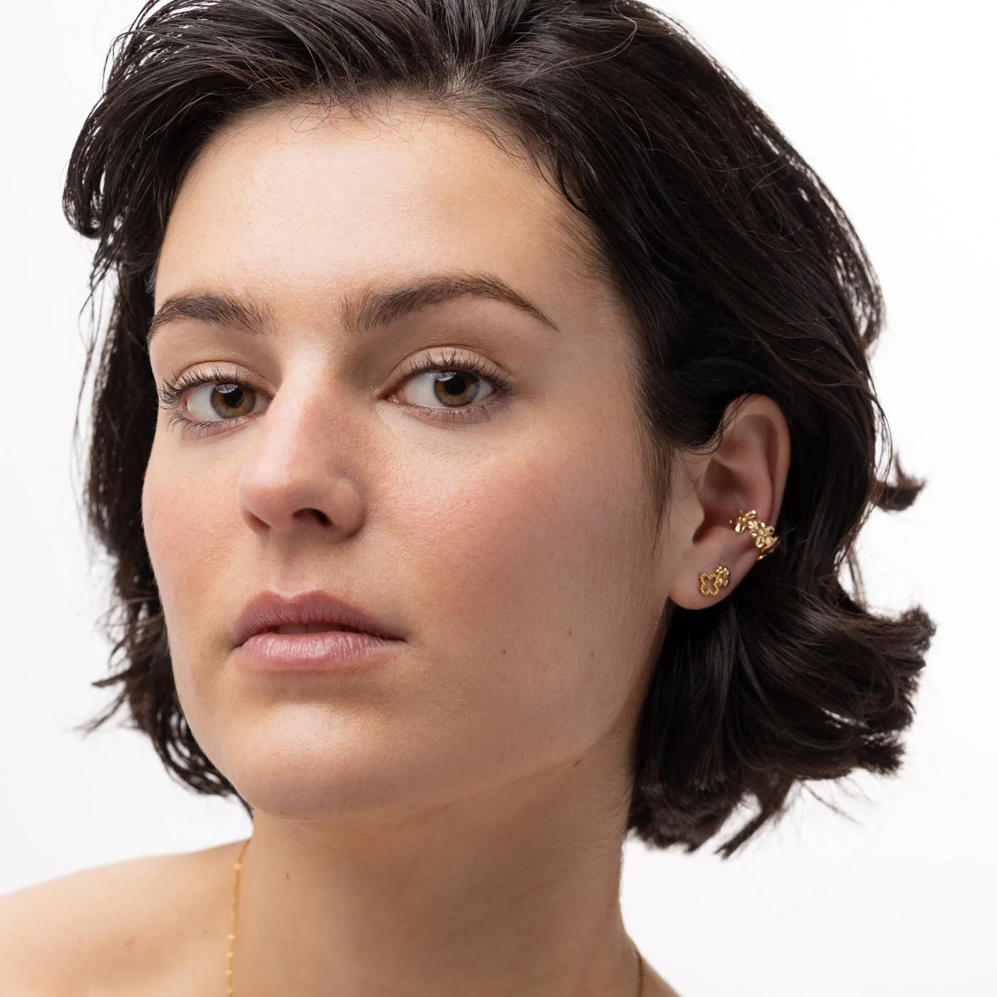 Alexa - Mini Studs ĂrhĂ€ngen Klöver Rostfritt StĂ„l - Image 6