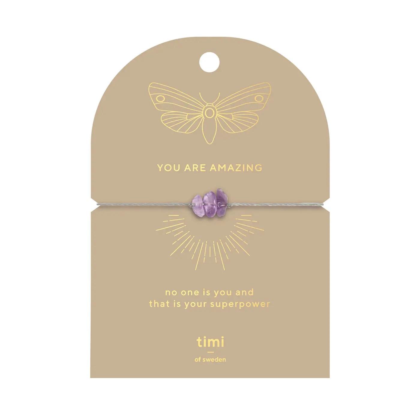 Ametist Chip Armband
