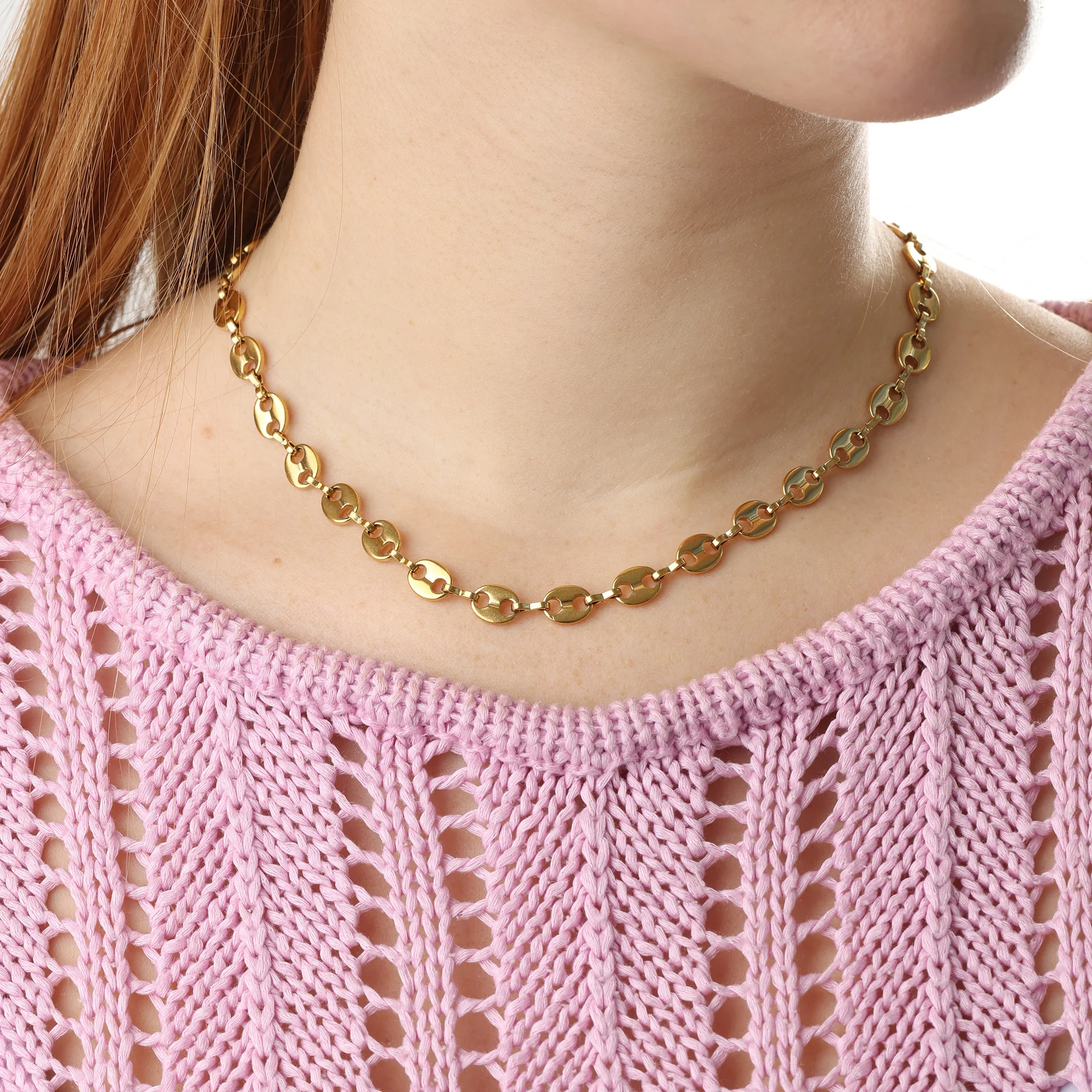 Amie - Link Chain Halsband Rostfritt Stål - Image 4