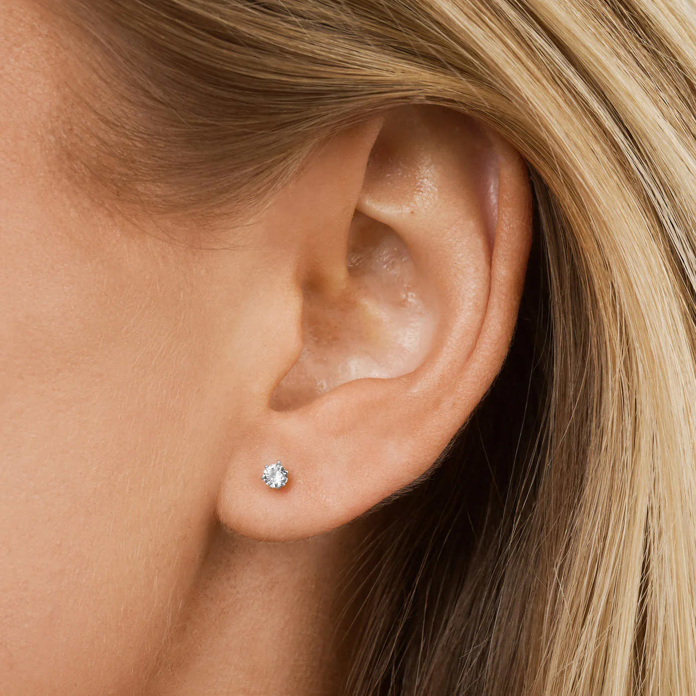 Anaïs - Kristall Studs Örhängen Rostfritt Stål - Image 5