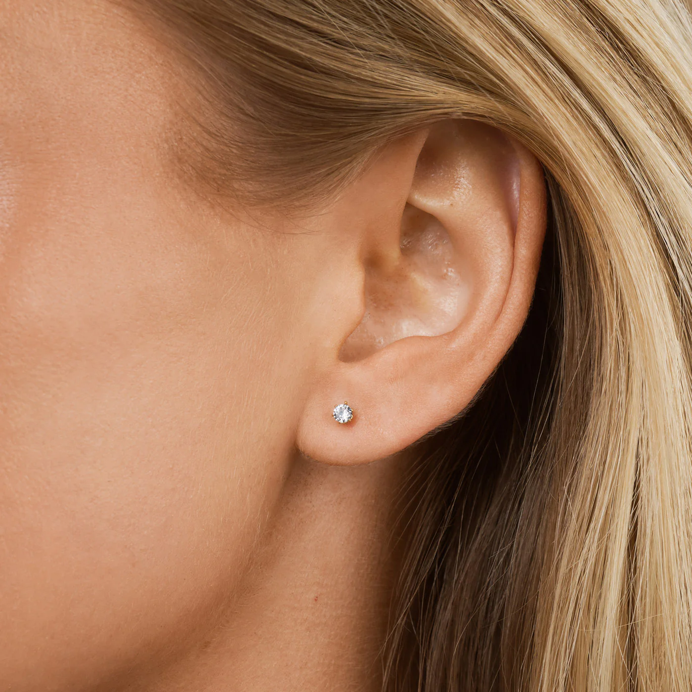 Anaïs - Kristall Studs Örhängen Rostfritt Stål - Image 6