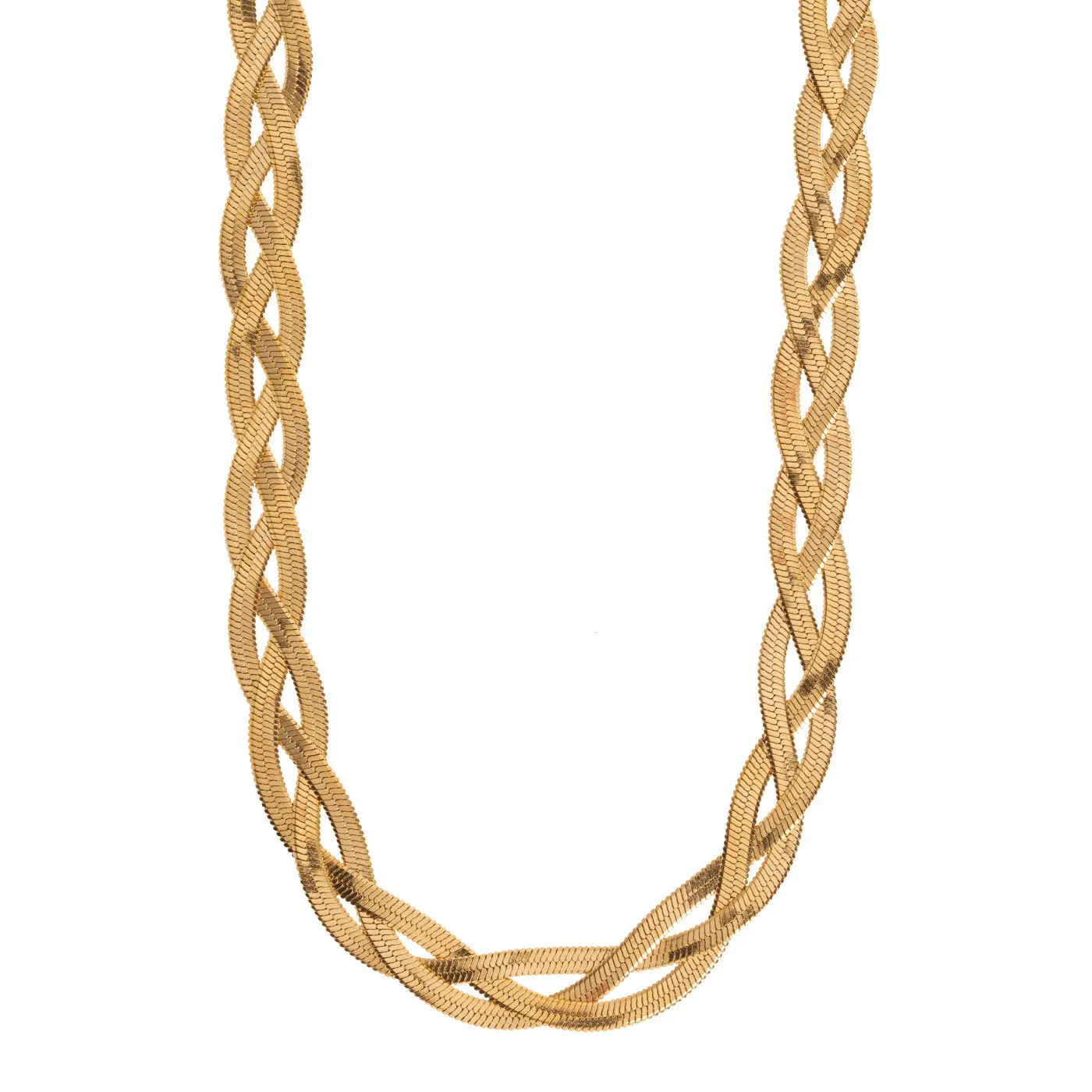 Ariel - FlÀtad Ormkedja Halsband Rostfritt StÄl