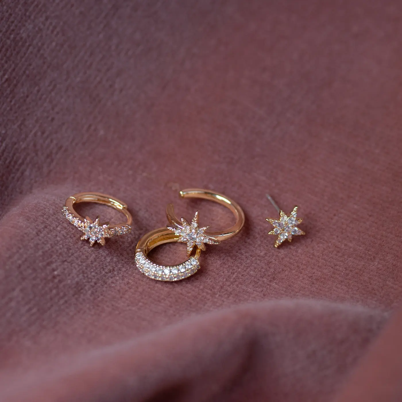 Aurora - Ear cuff med kristallstjärna - Image 3