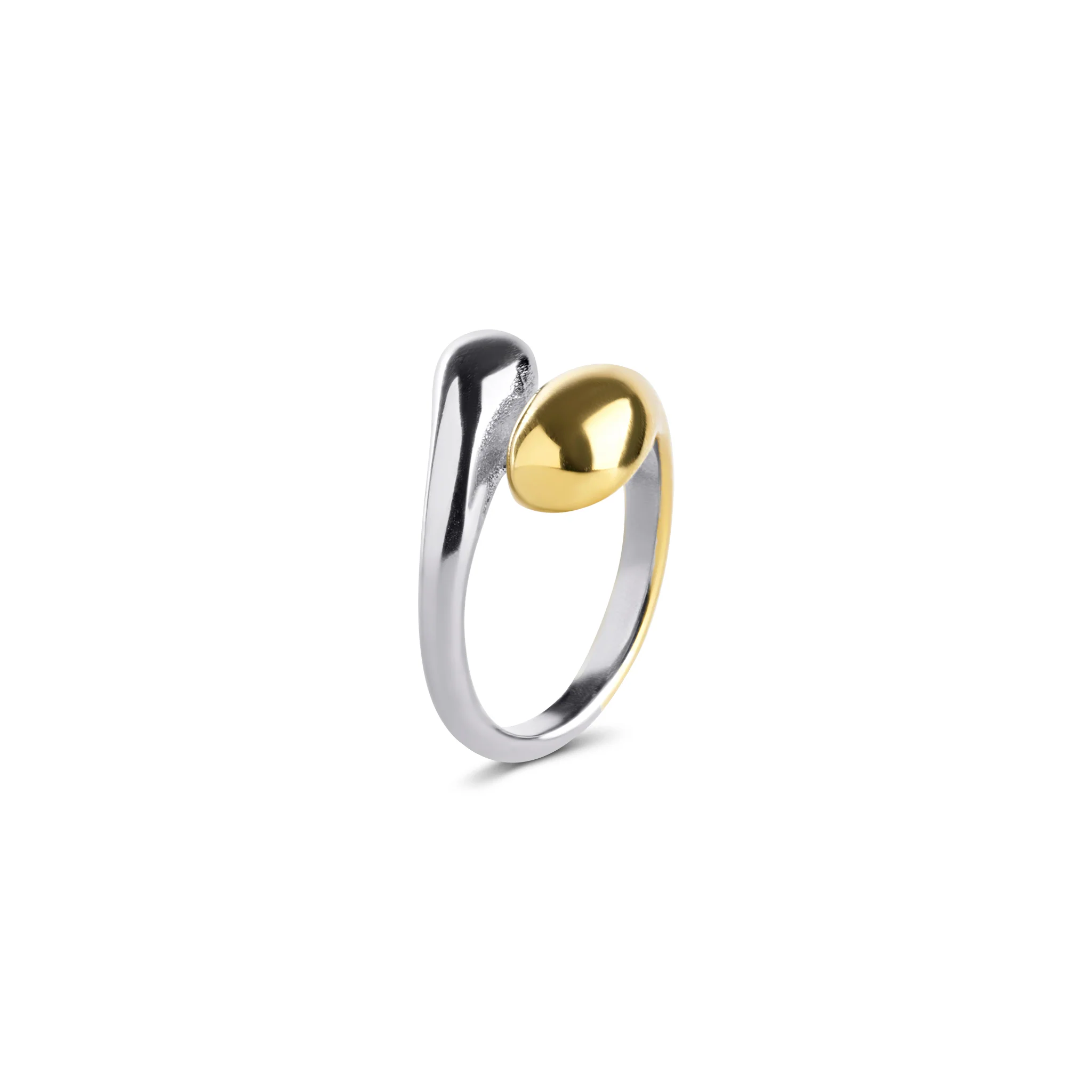 Ava - Mixed Metal Ring Rostfritt Stål