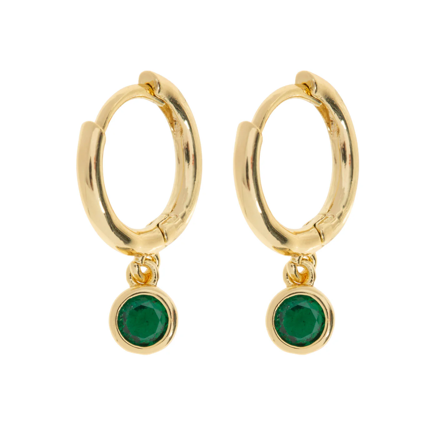 Brave - Gröna Crystal Hoop ĂrhĂ€ngen