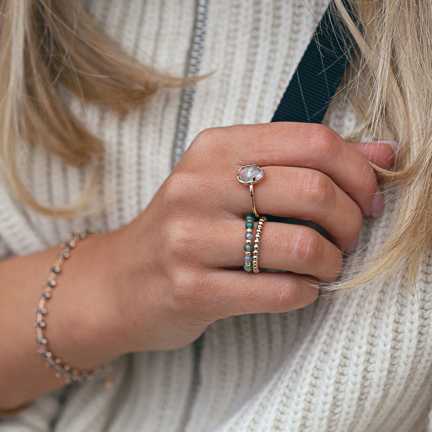 Brynn - Ring med Stenpärlor - Image 27