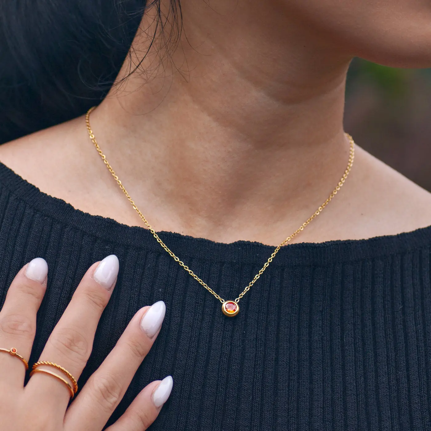 Chakra Crystal Halsband i rostfritt stål - Image 18