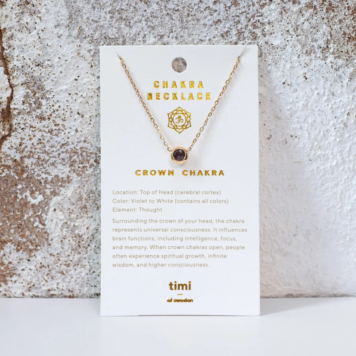 Chakra Crystal Halsband i rostfritt stål - Image 3