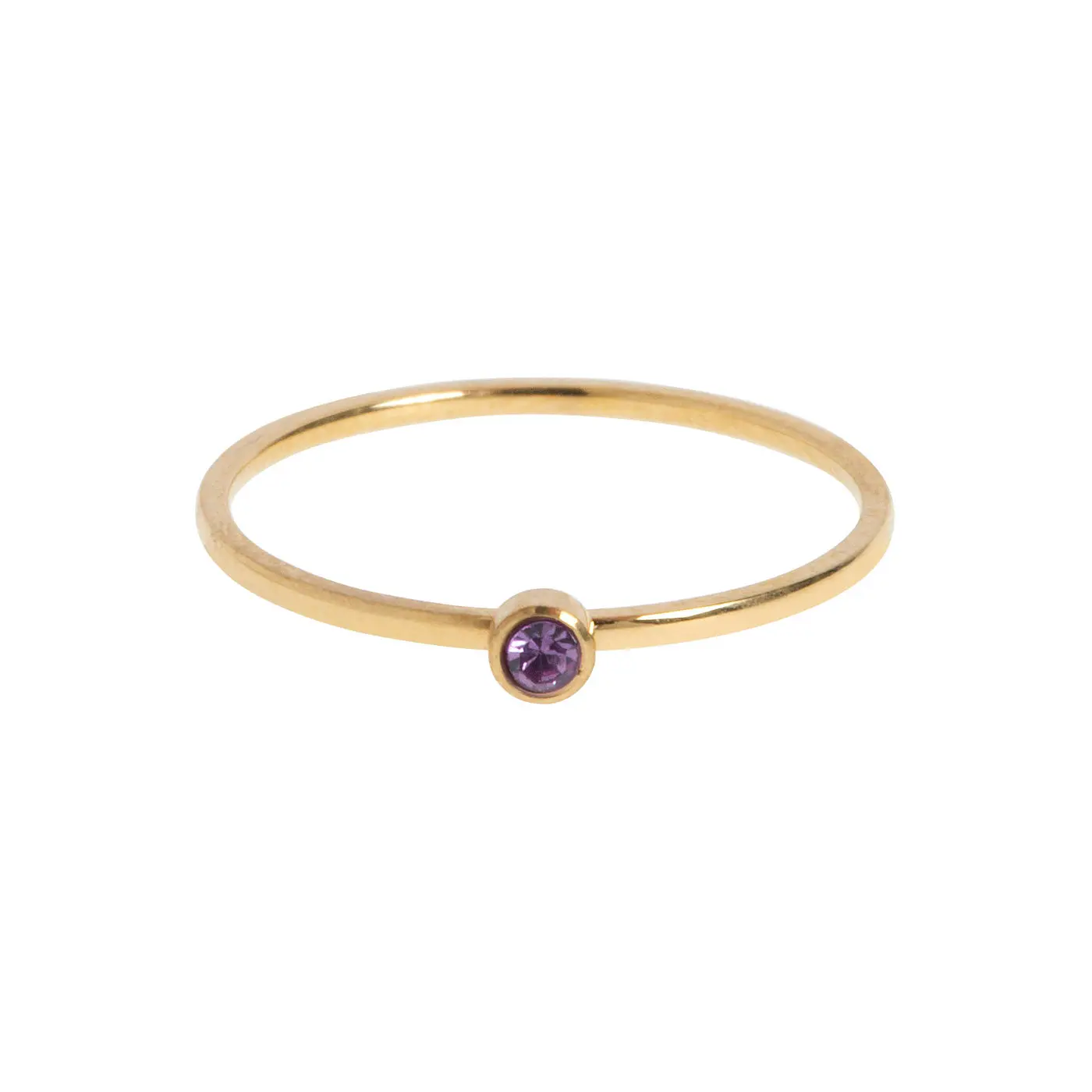 Chakra Crystal Ring Rostfritt stål