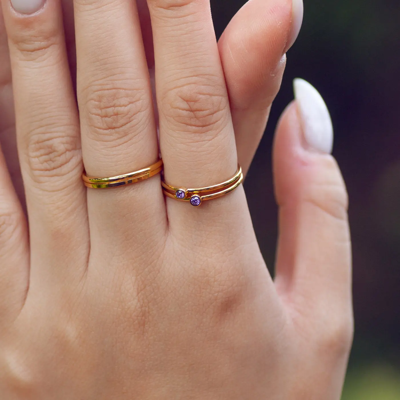 Chakra Crystal Ring Rostfritt stål - Image 2