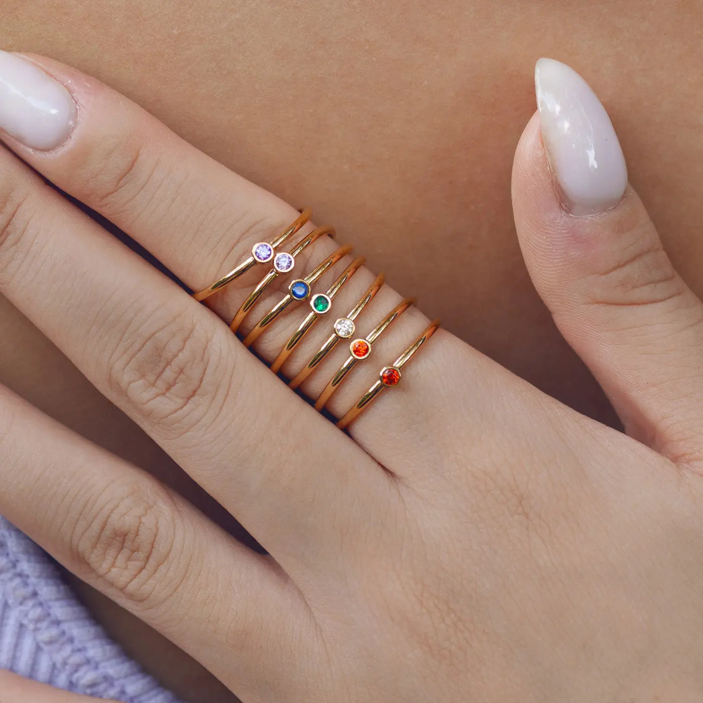 Chakra Crystal Ring Rostfritt stål - Image 5
