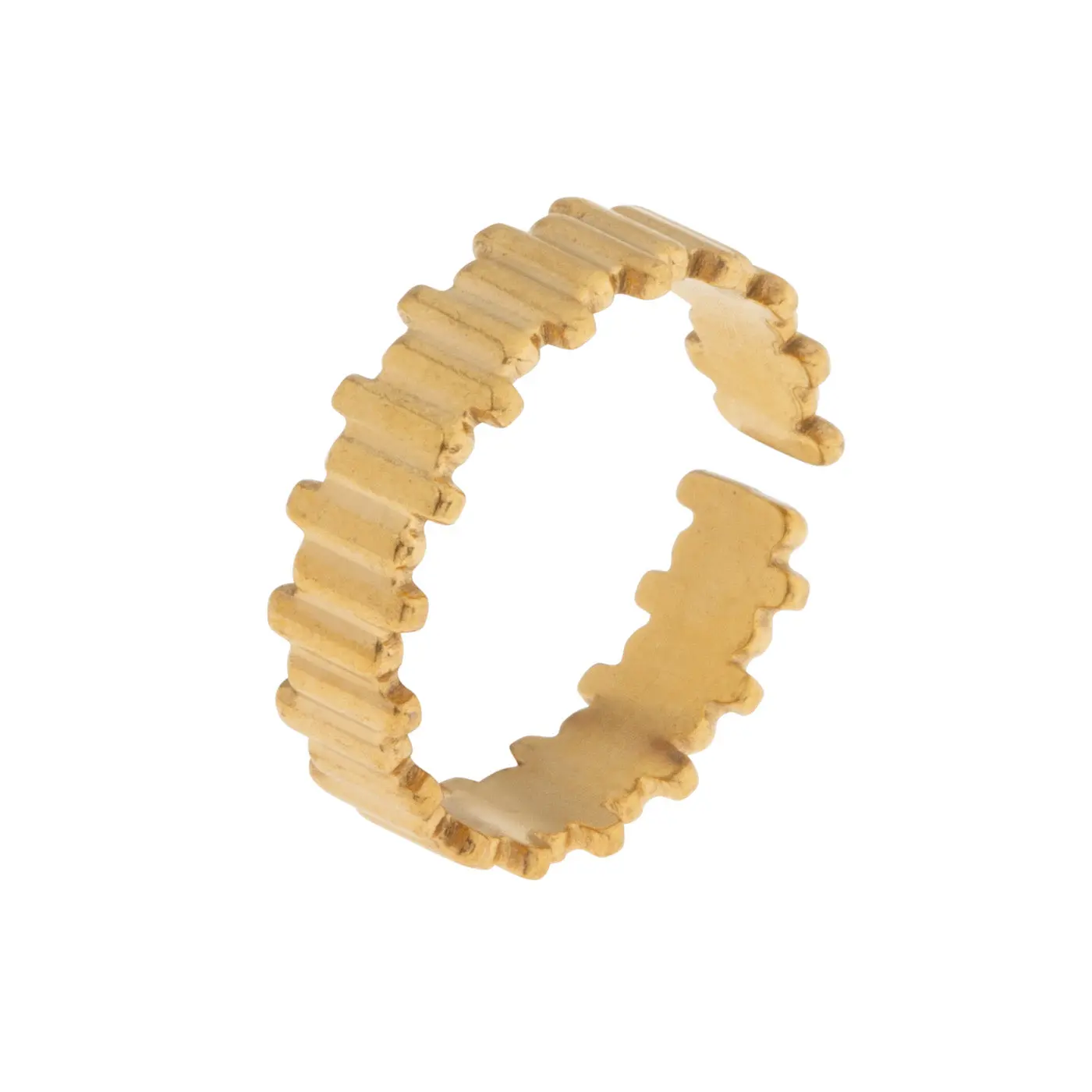 Cleo - Skulptur Justerbar Ring Rostfritt StÄl