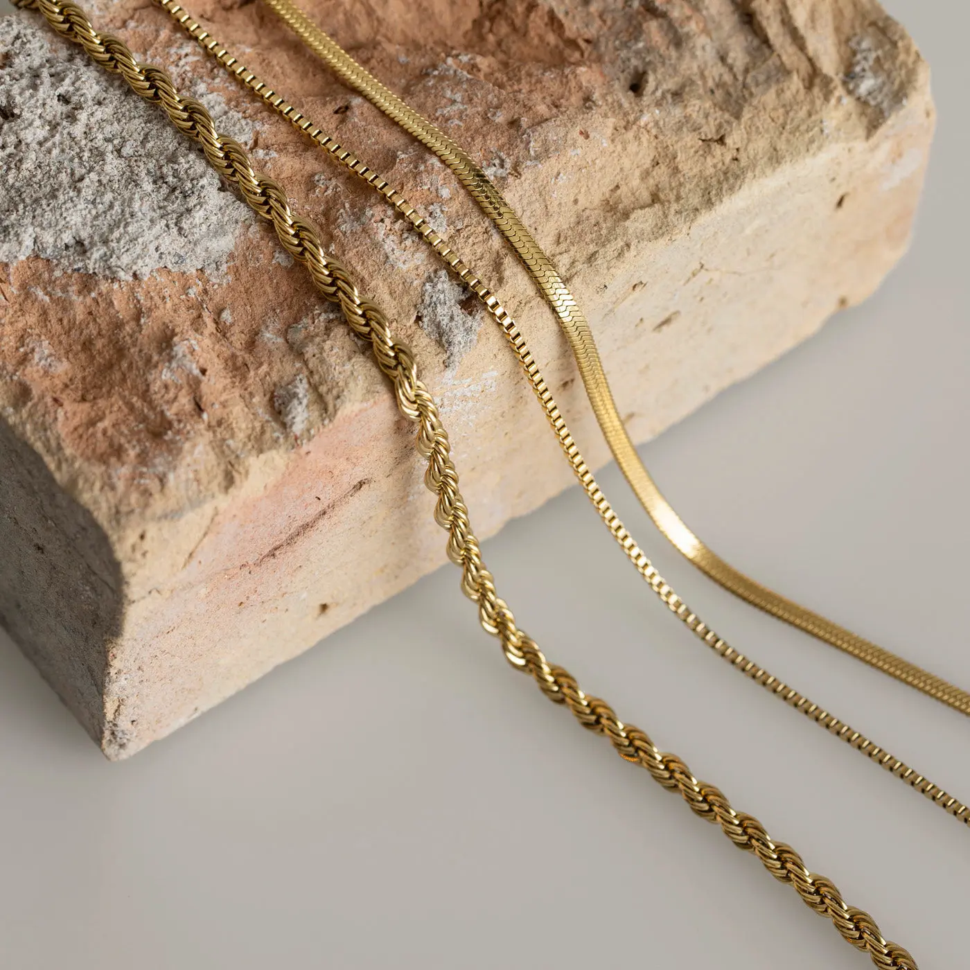Dubbelt Orm Kedje Halsband - Image 3
