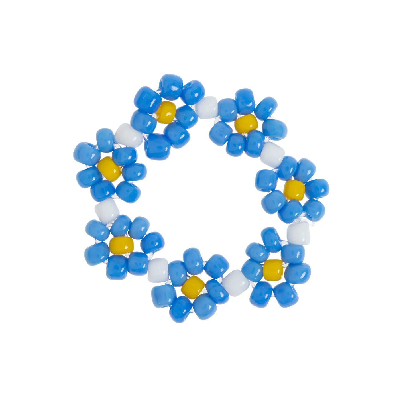 Elsa - Ring med Blå Pärlor och Blommor - Image 11