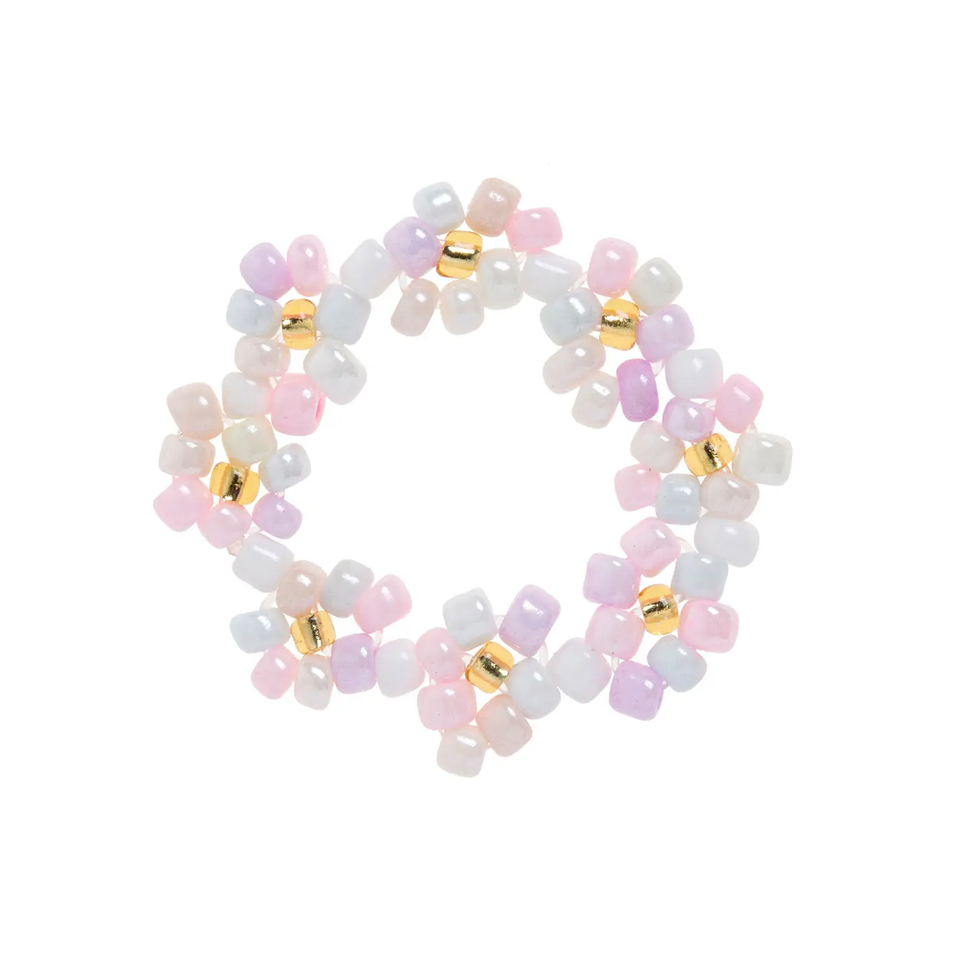 Elsa - Ring med Blå Pärlor och Blommor - Image 8