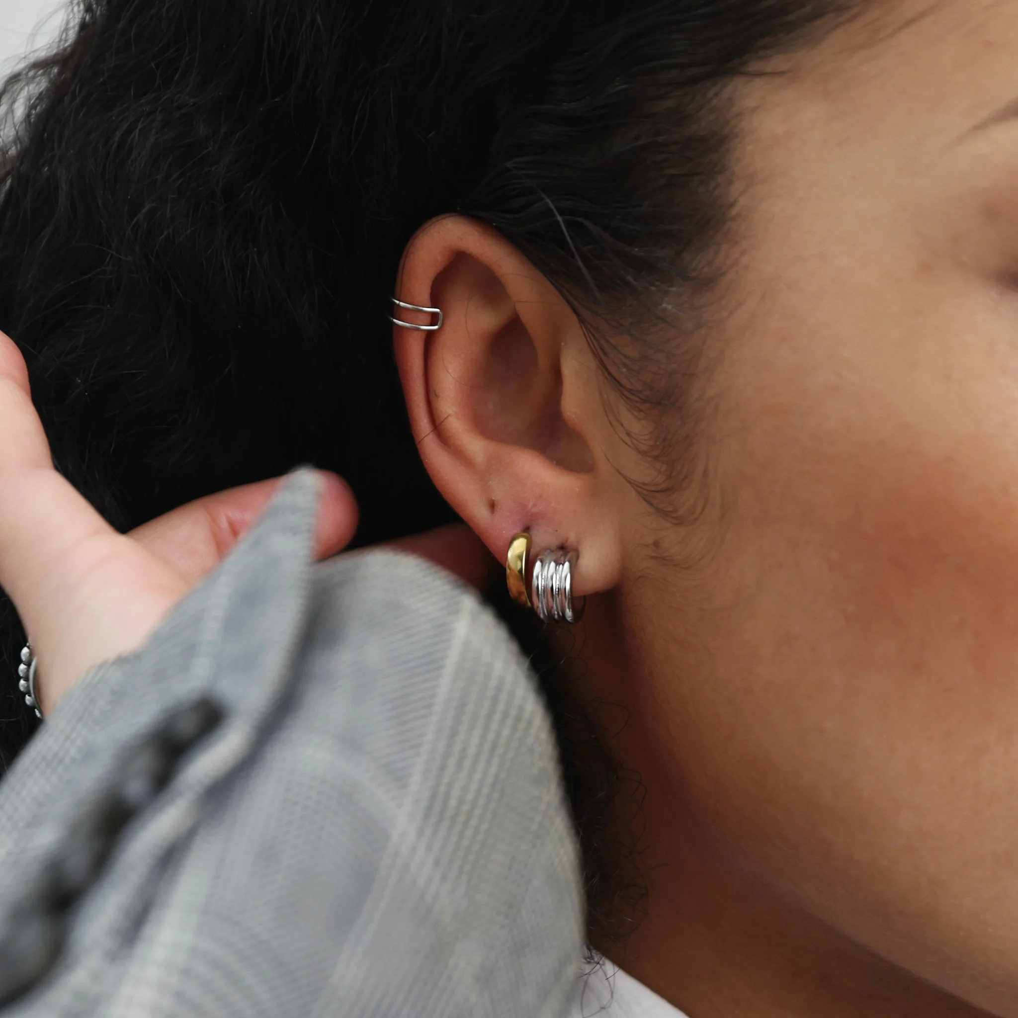 Emme - Delikat Ear Cuff Rostfritt StÄl - Image 5