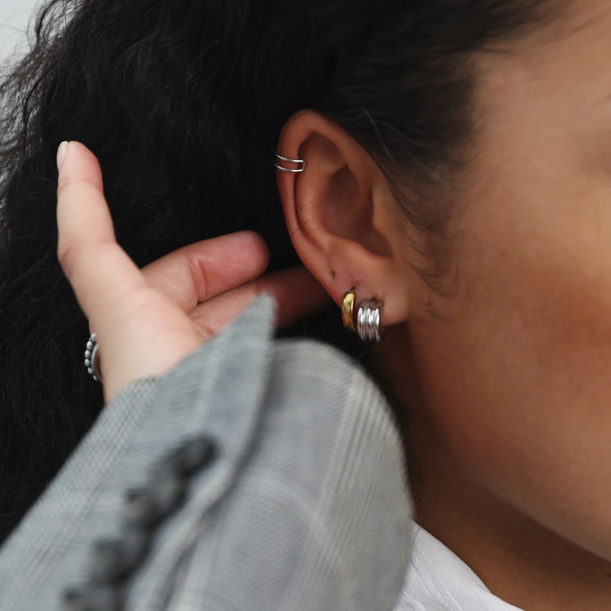 Emme - Delikat Ear Cuff Rostfritt StÄl - Image 6