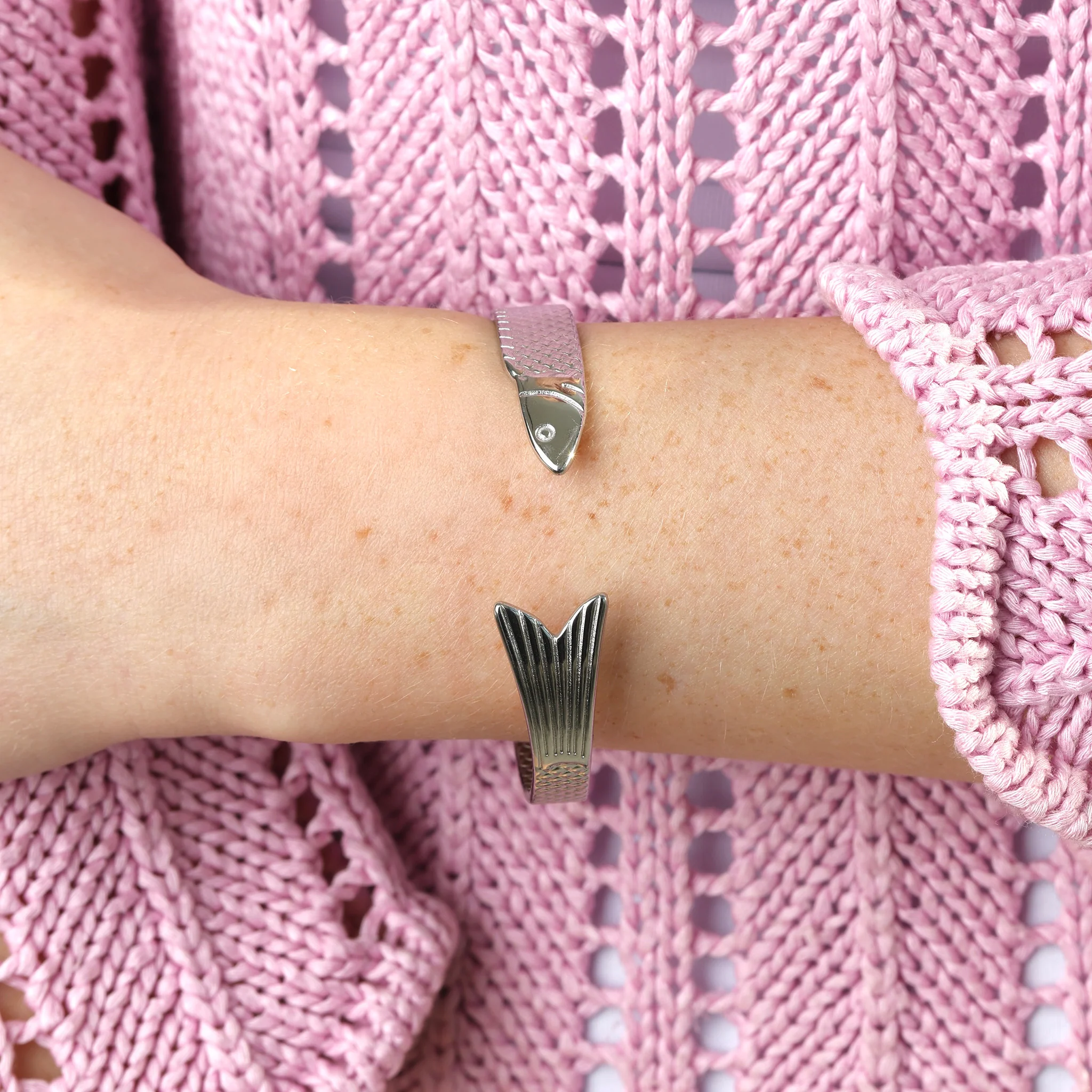 Erle - Bangle Armband Fisk Rostfritt StÄl - Image 4