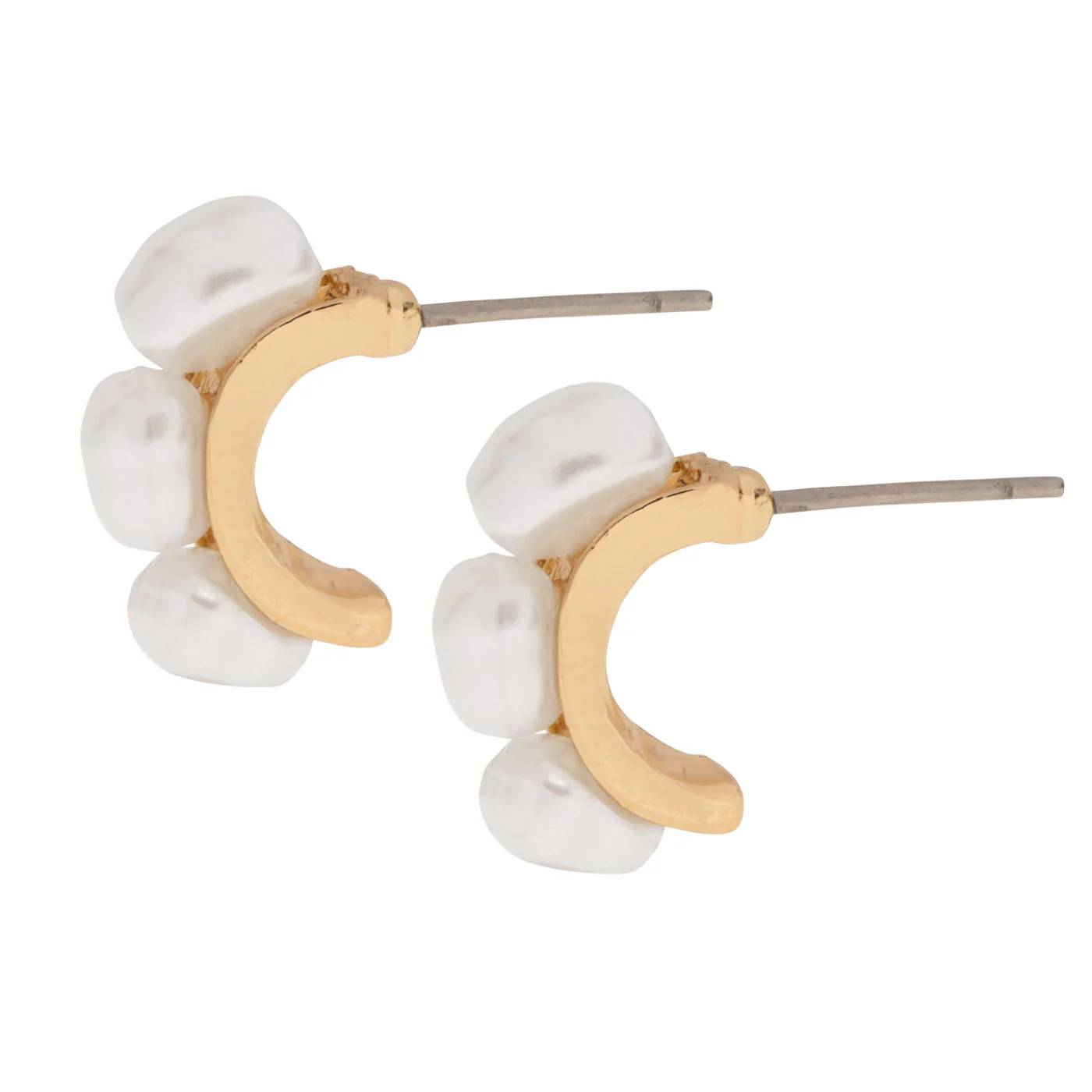 Essie - Klassiska Stud Hoops ĂrhĂ€ngen med PĂ€rlor