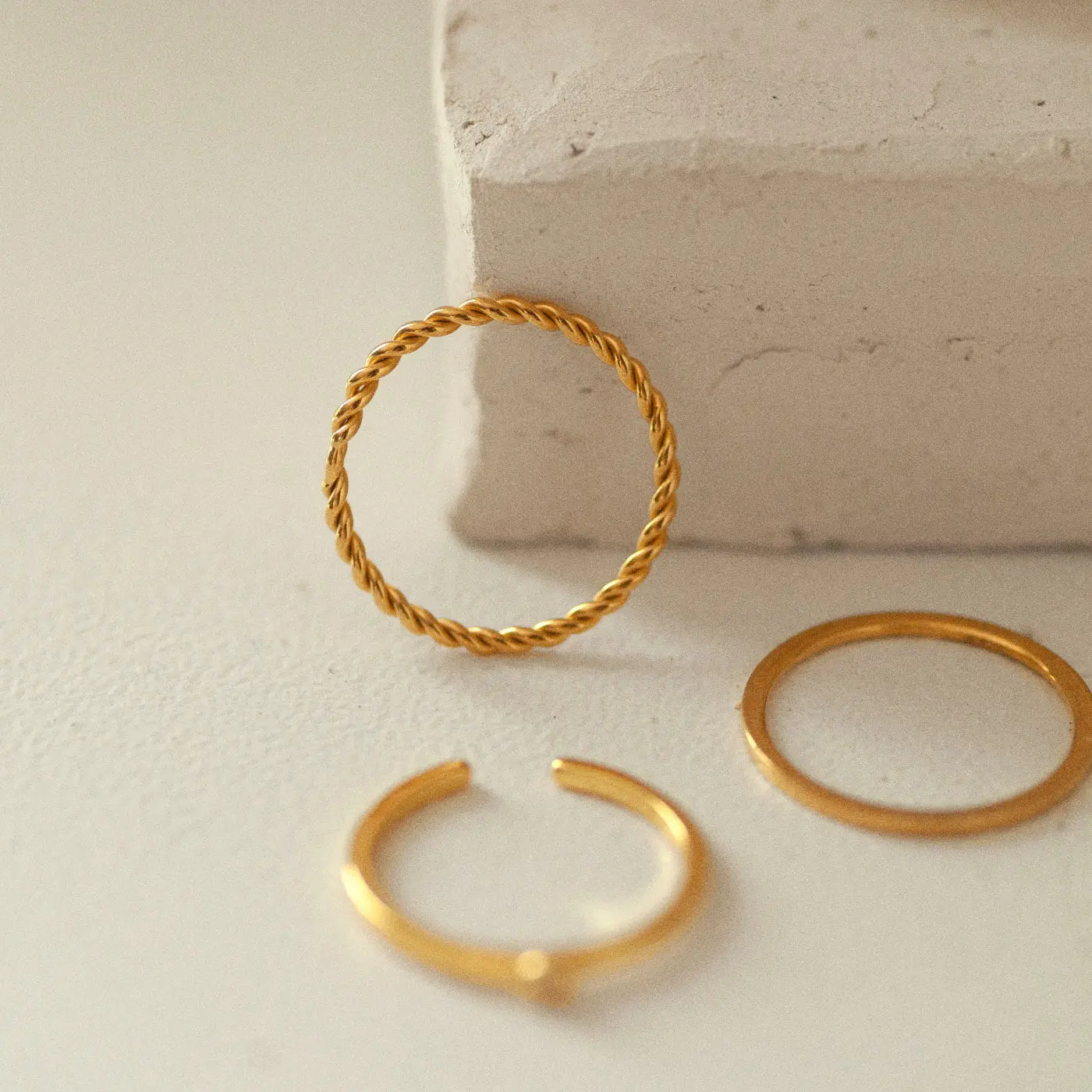 Evi - Tunn Snurrad Ring Rostfritt Stål - Image 3