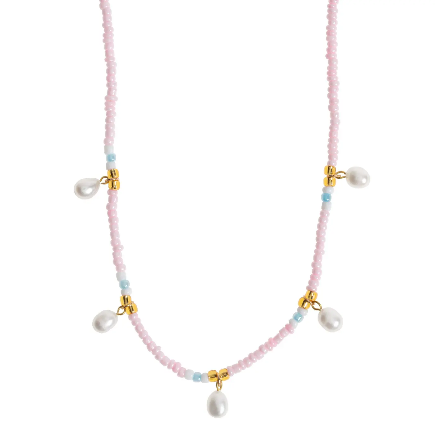 Fanny - Halsband med FĂ€rgglada PĂ€rlor