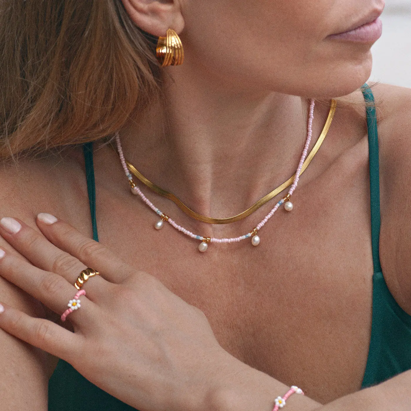 Fanny - Halsband med FĂ€rgglada PĂ€rlor - Image 2