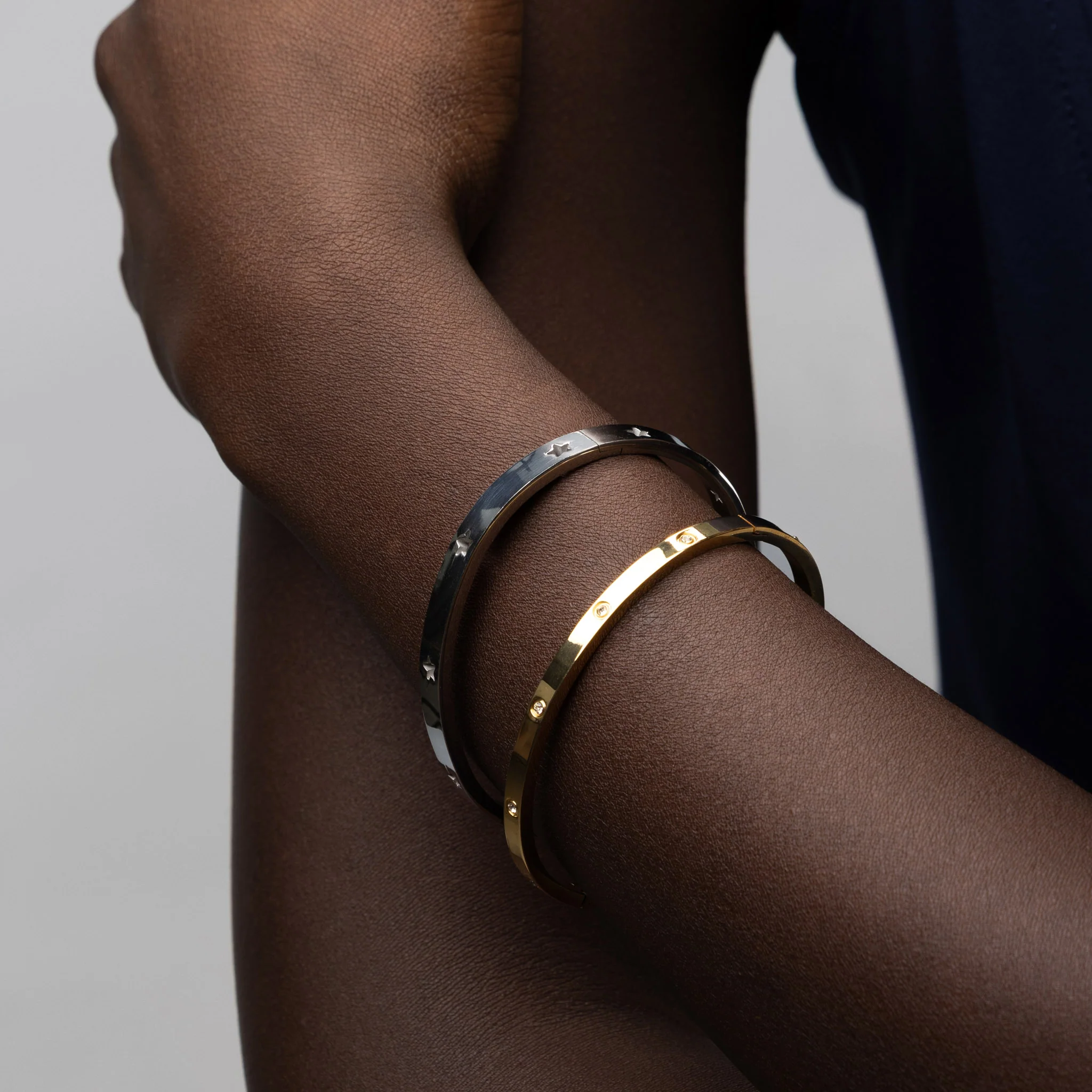 Fiona - Bangle Armband Kristall Rostfritt Stål - Image 11