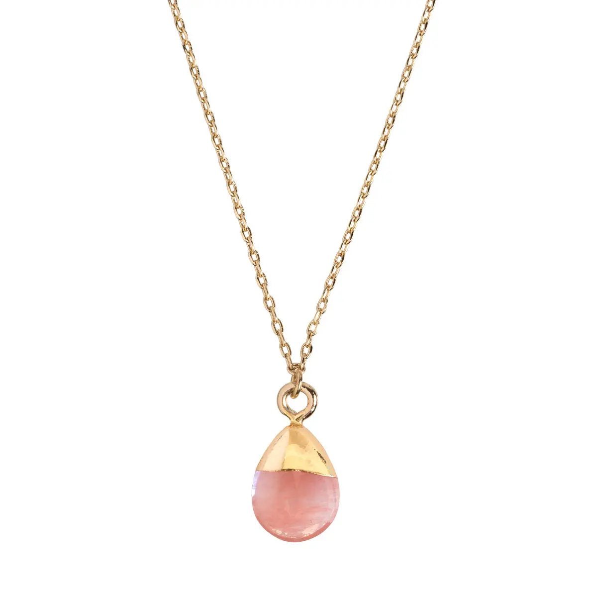 Halvädelsten i Guld Halsband - Image 13