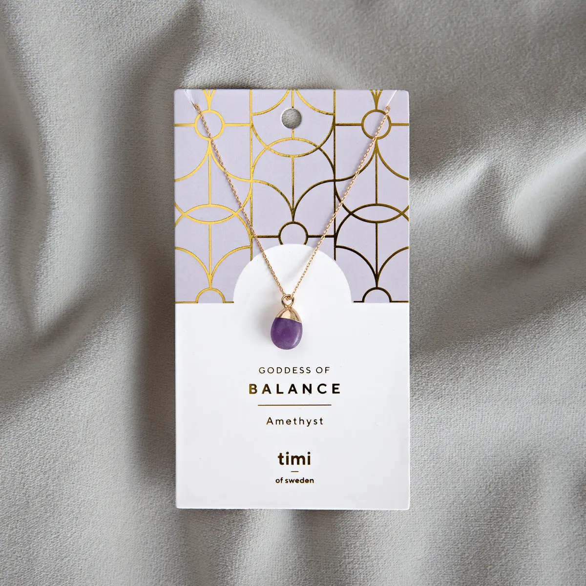 Halvädelsten i Guld Halsband - Image 9
