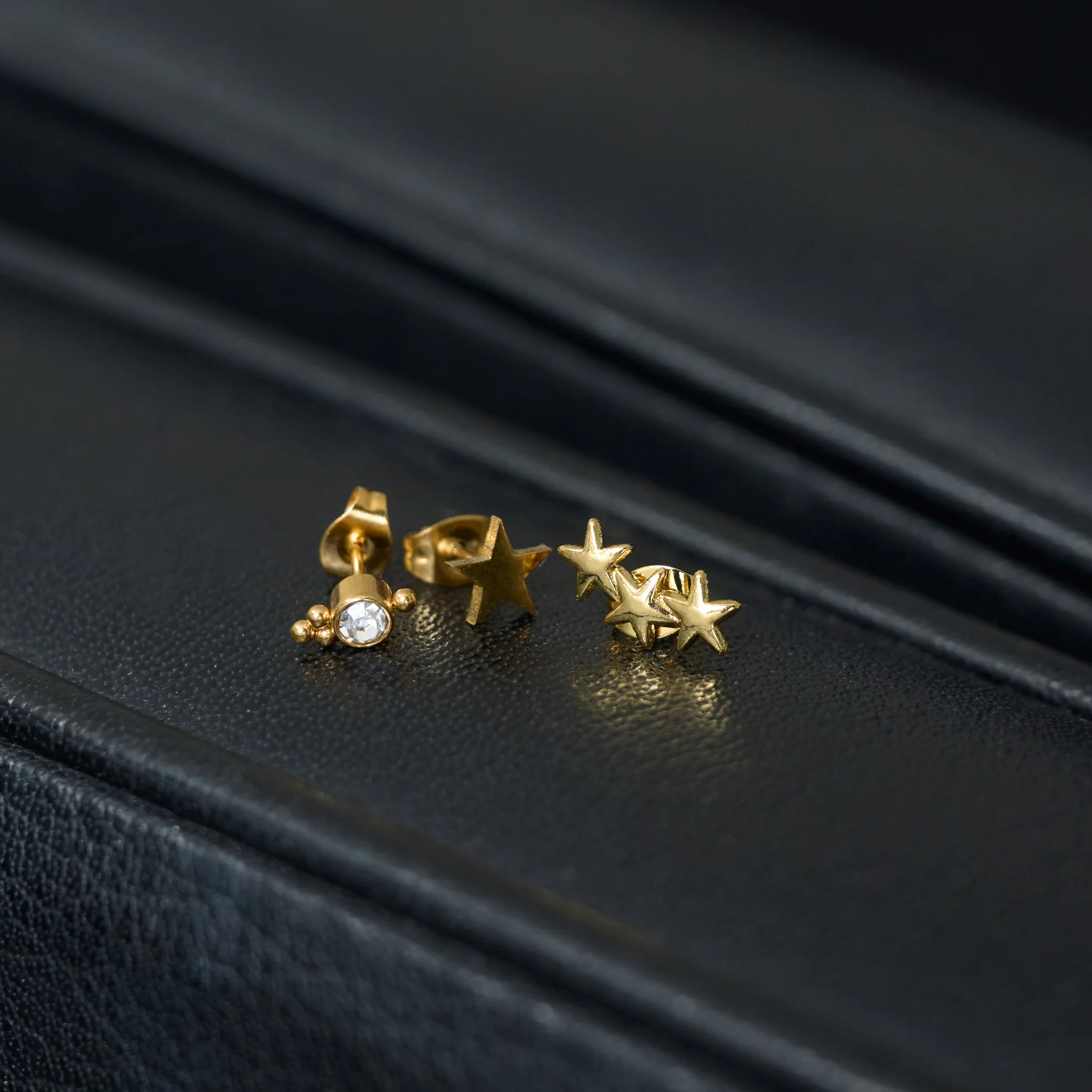 Grace - Mini Studs Örhängen Stjärna Rostfritt Stål - Image 8