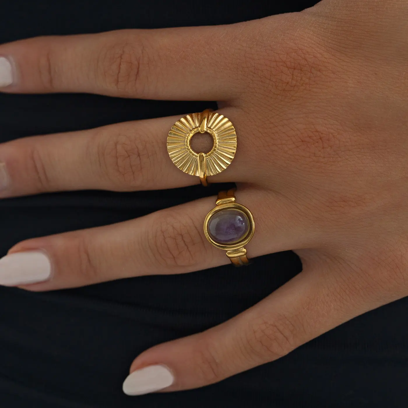 Helene - Cirkel Ring Justerbar Rostfritt StÄl - Image 2