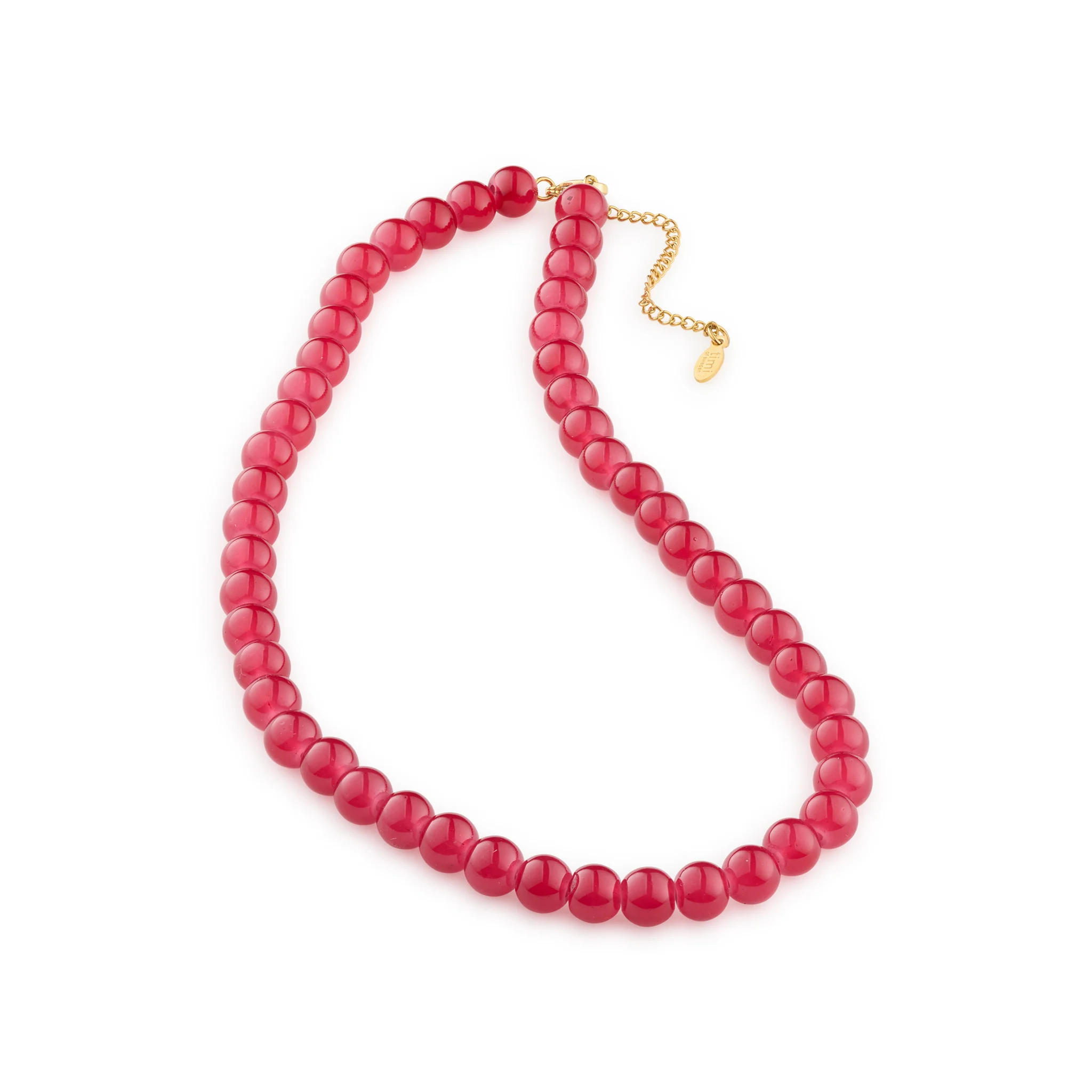 Helmi - Halsband GlaspÀrlor Röd