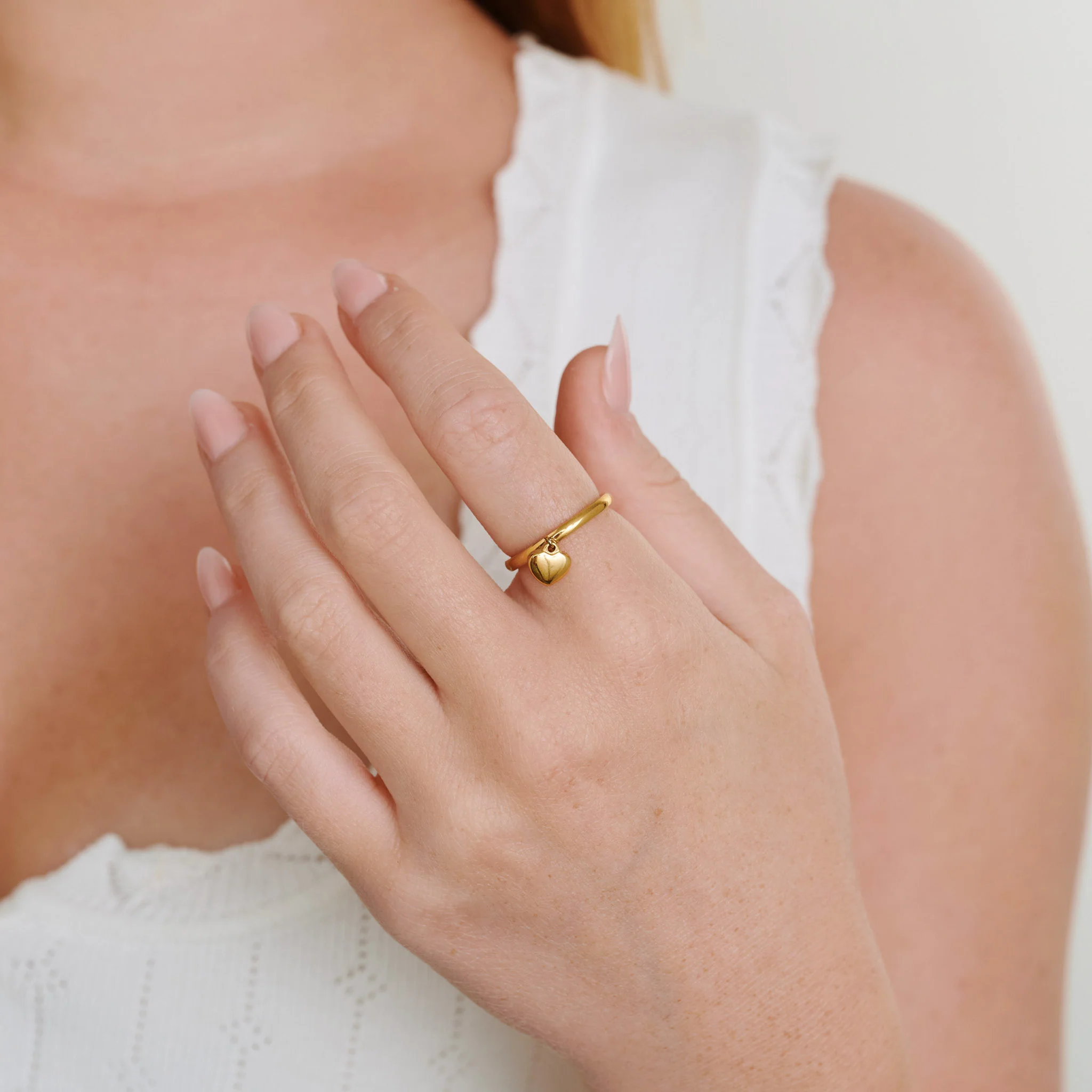 Iselin - Ring Hjärta Rostfritt Stål - Image 5