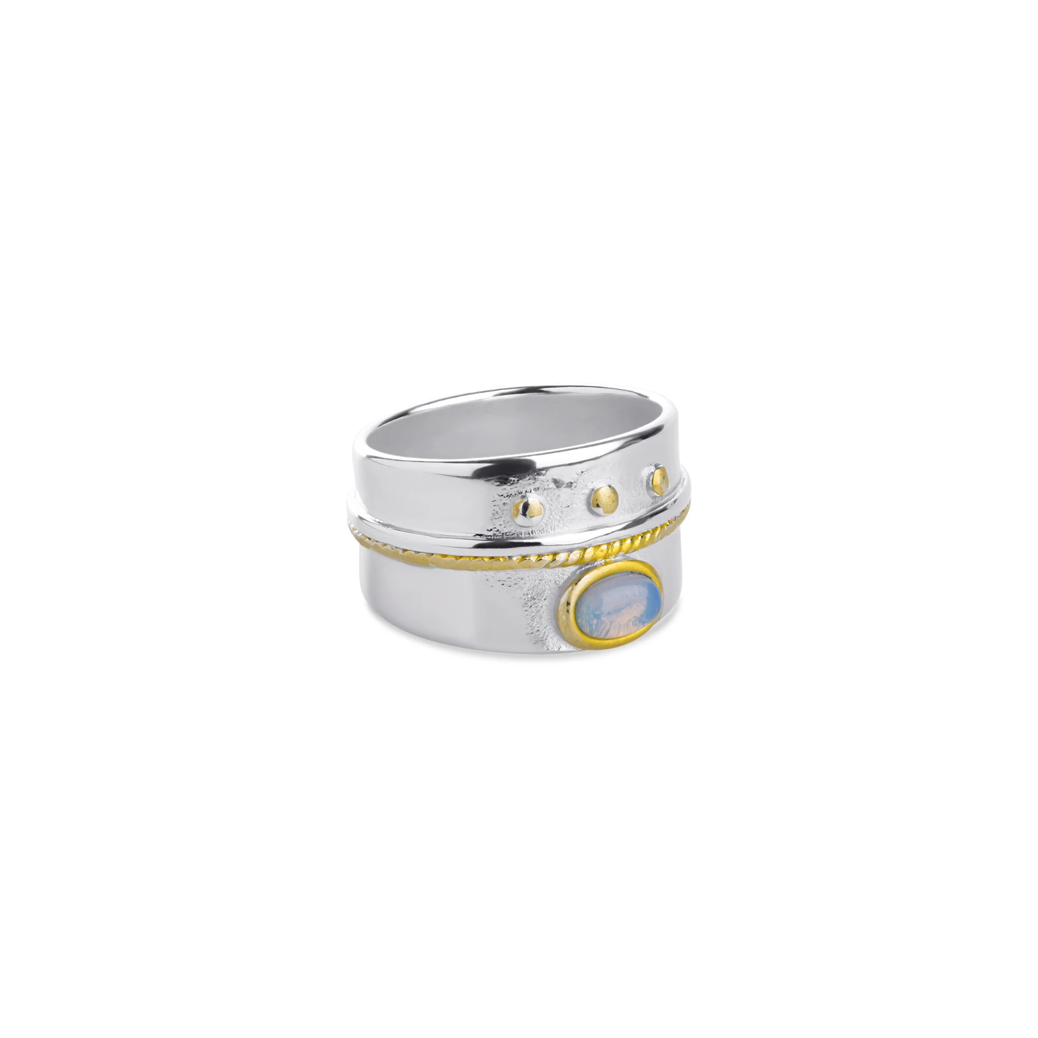 Isra - Boho Statement Ring Rostfritt Stål