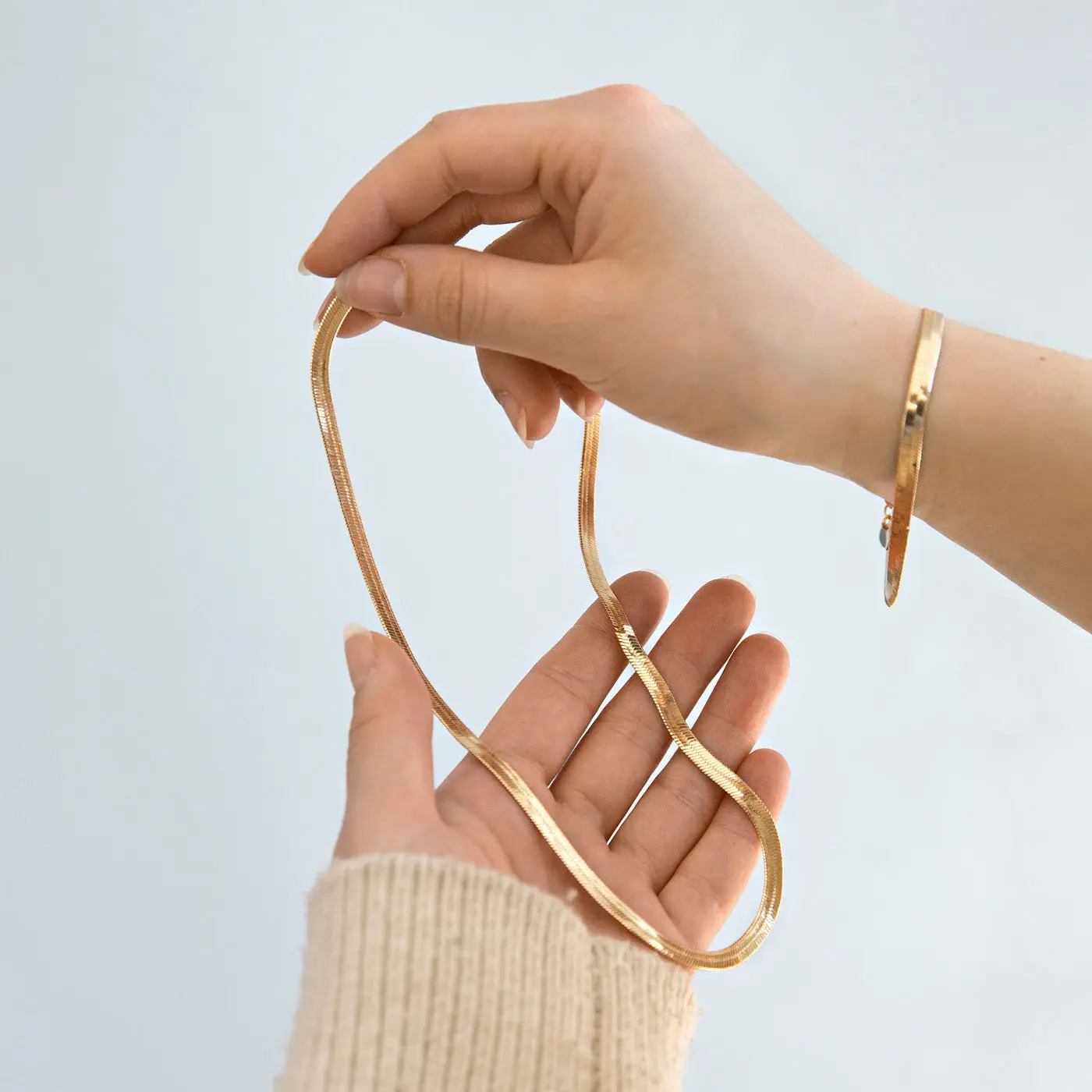 Ivy - Halsband Snake Chain Rostfritt Stål - Image 5