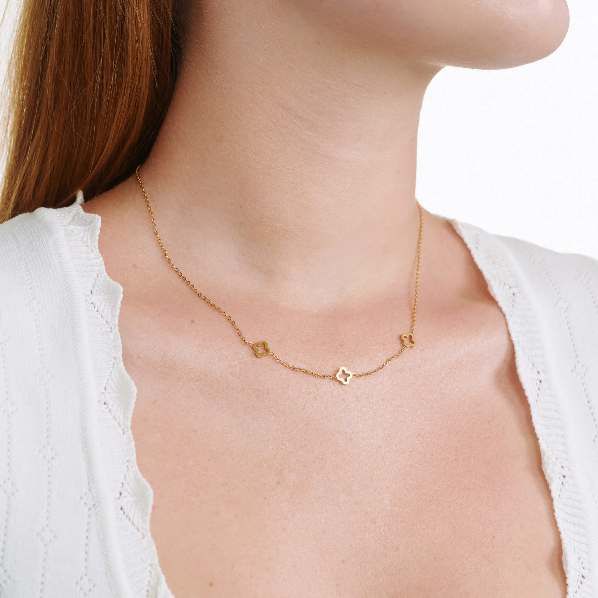 Jenna - Halsband Klöver Rostfritt StÄl - Image 4