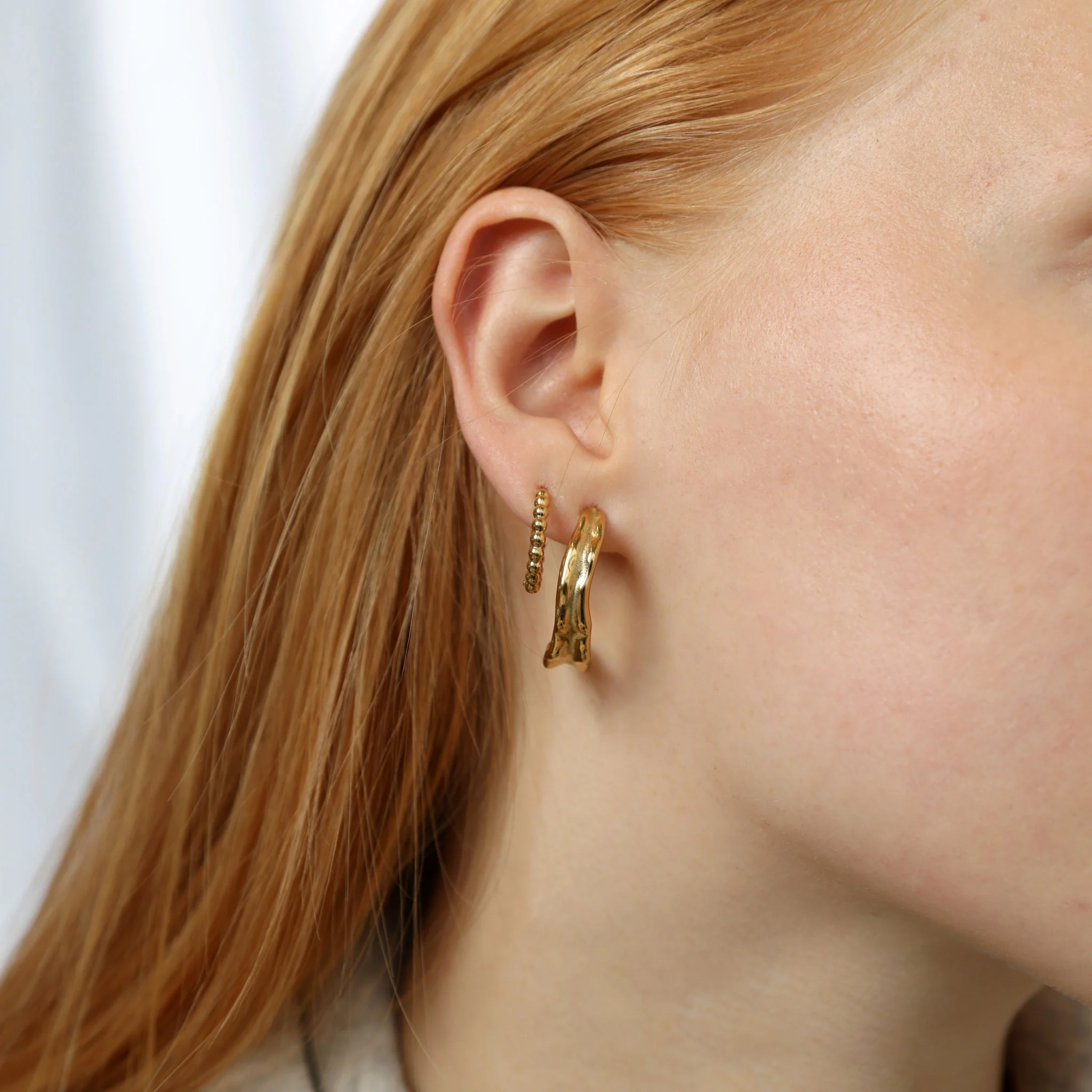 Kajsa - Studs Örhängen Rostfritt Stål - Image 3