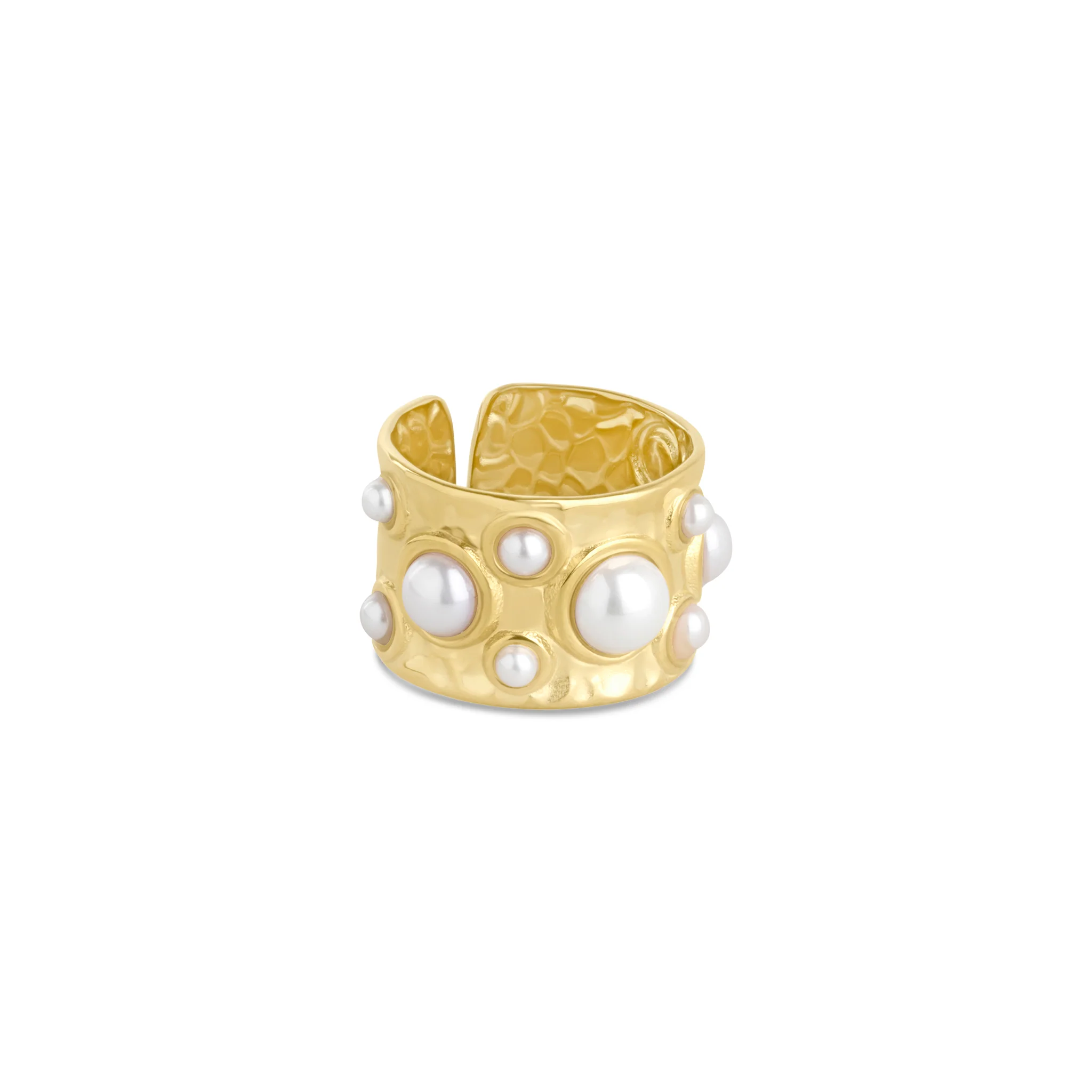 Kerstin - Hamrad Ring Rostfritt StÄl