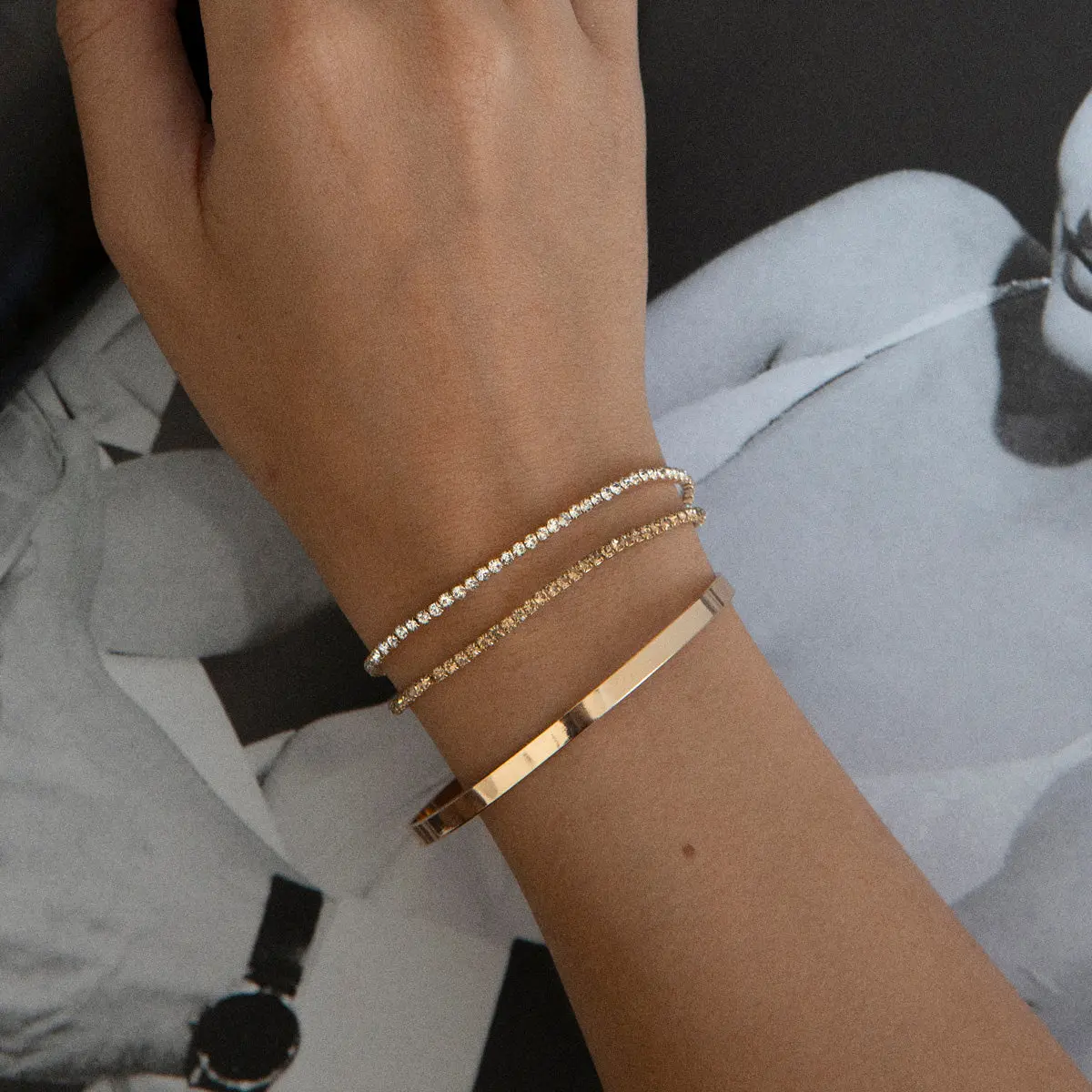 Klassiskt Set Armband och ĂrhĂ€ngen - Image 4