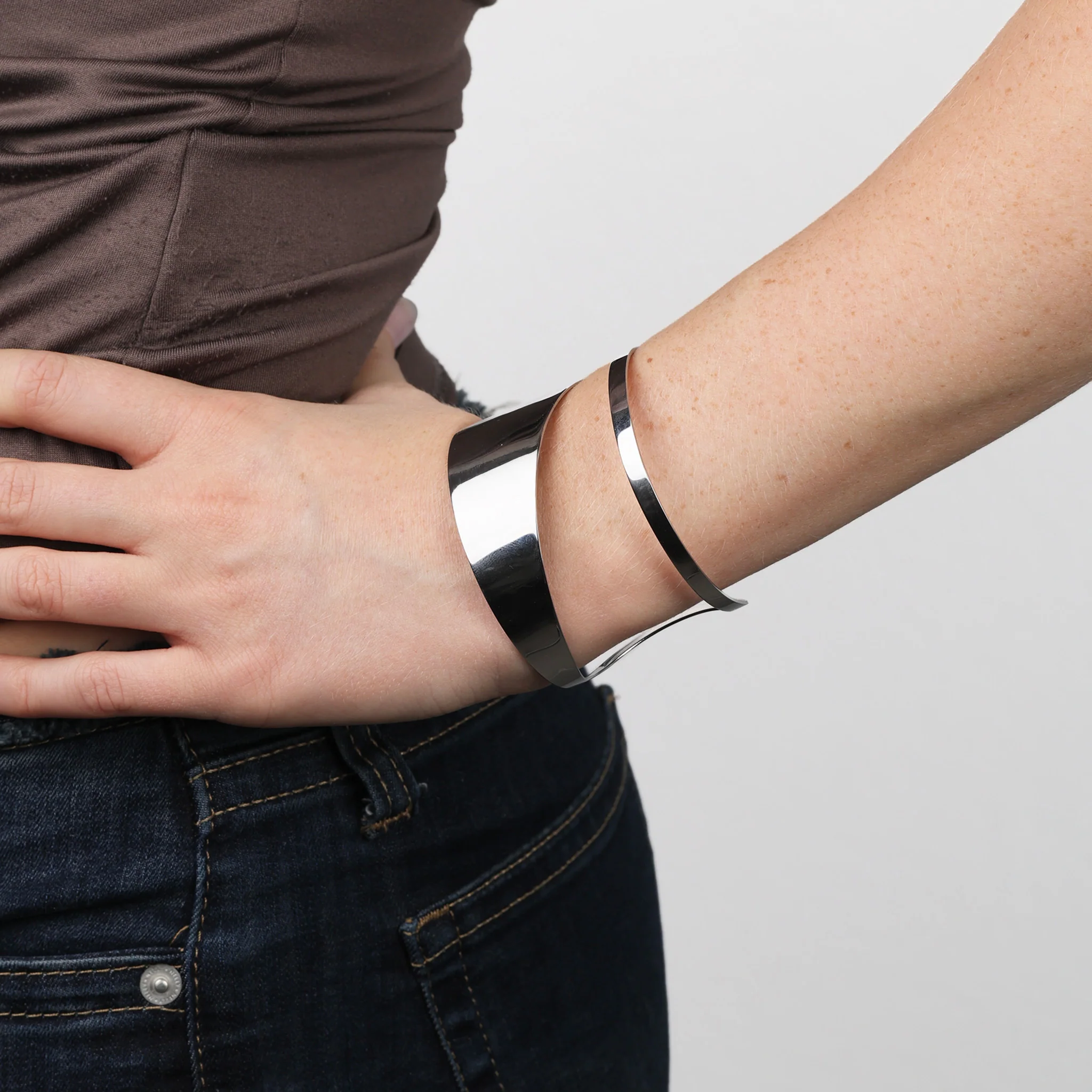 Krista - Chunky Bangle Armband Rostfritt StÄl - Image 4
