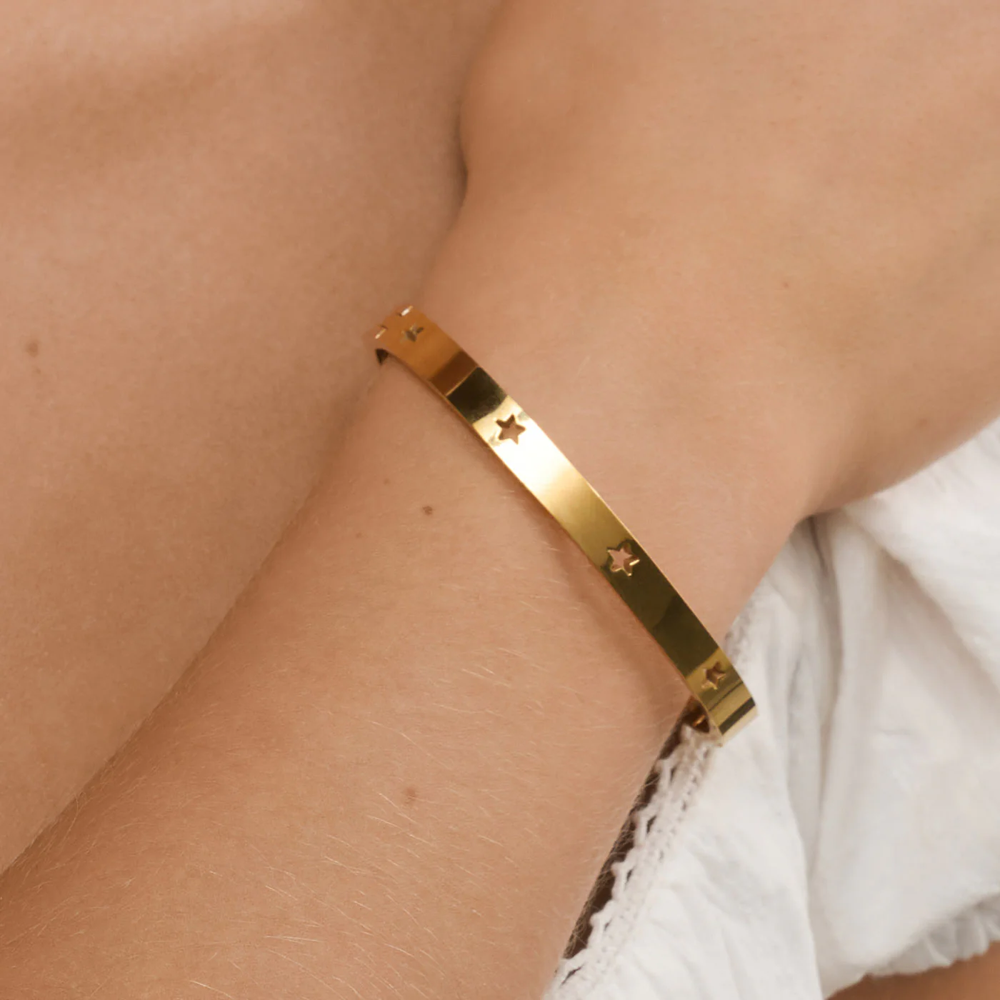 Leia - Bangle Armband Stjärnor Rostfritt Stål  - Image 6