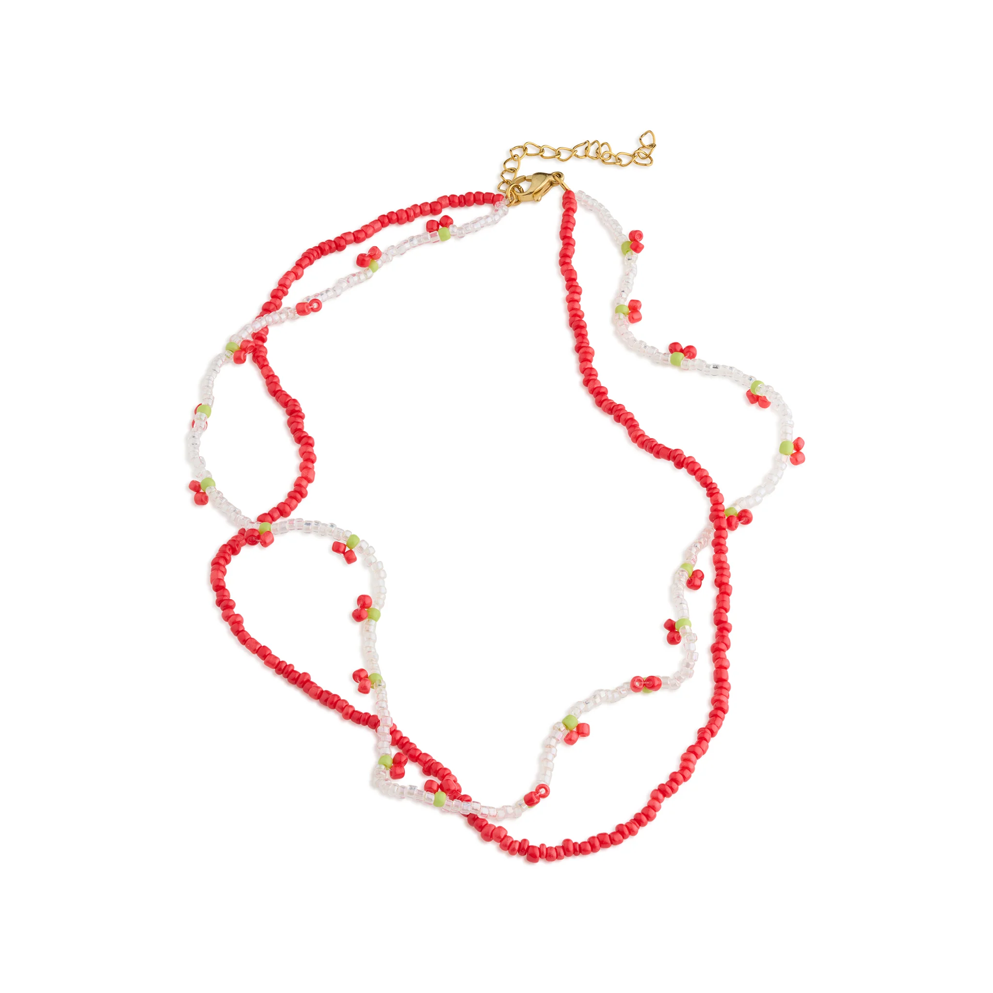 Leonie - Pärlhalsband Körsbär Dubbelt - Image 2