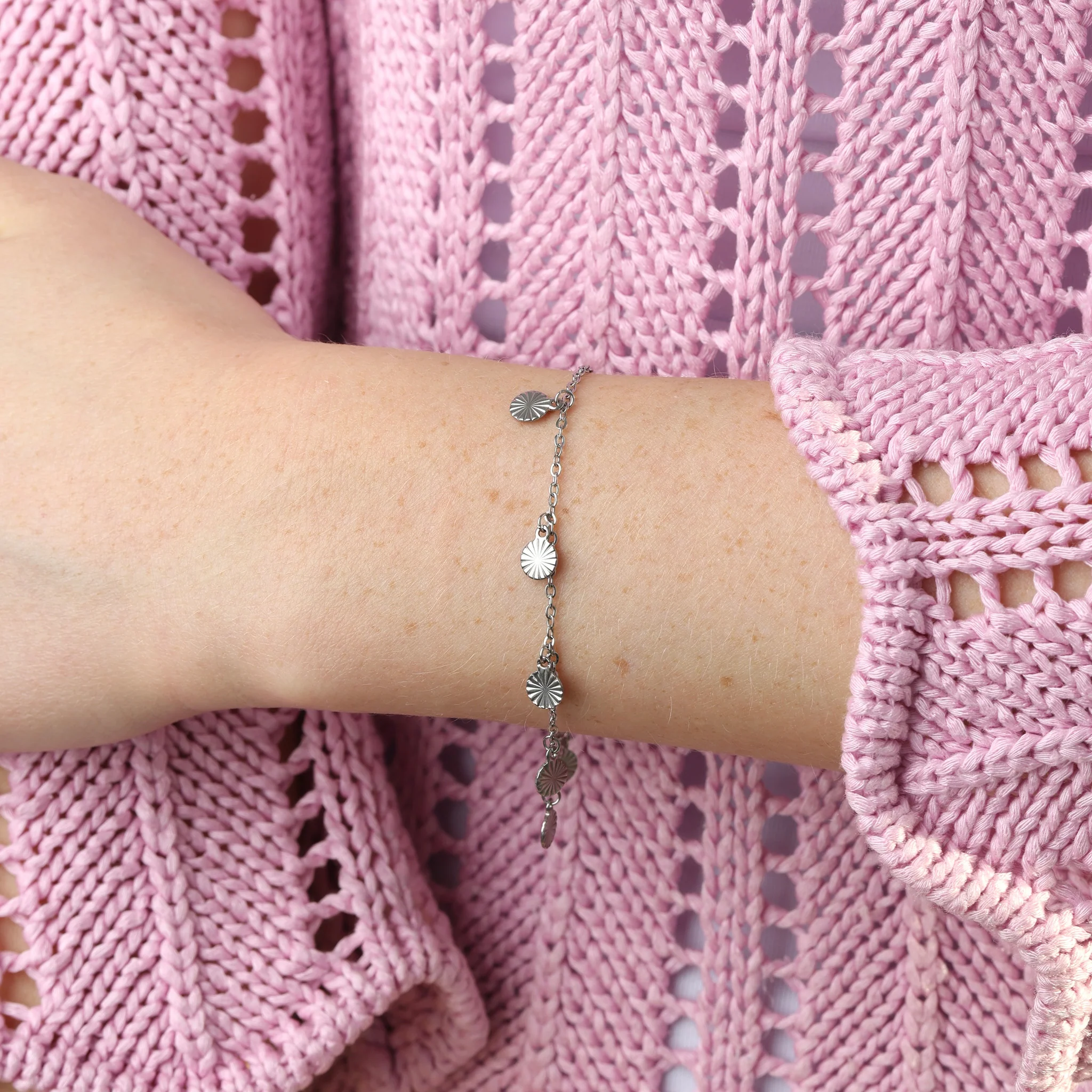 Liv - Berlockarmband Mynt Rostfritt Stål - Image 4