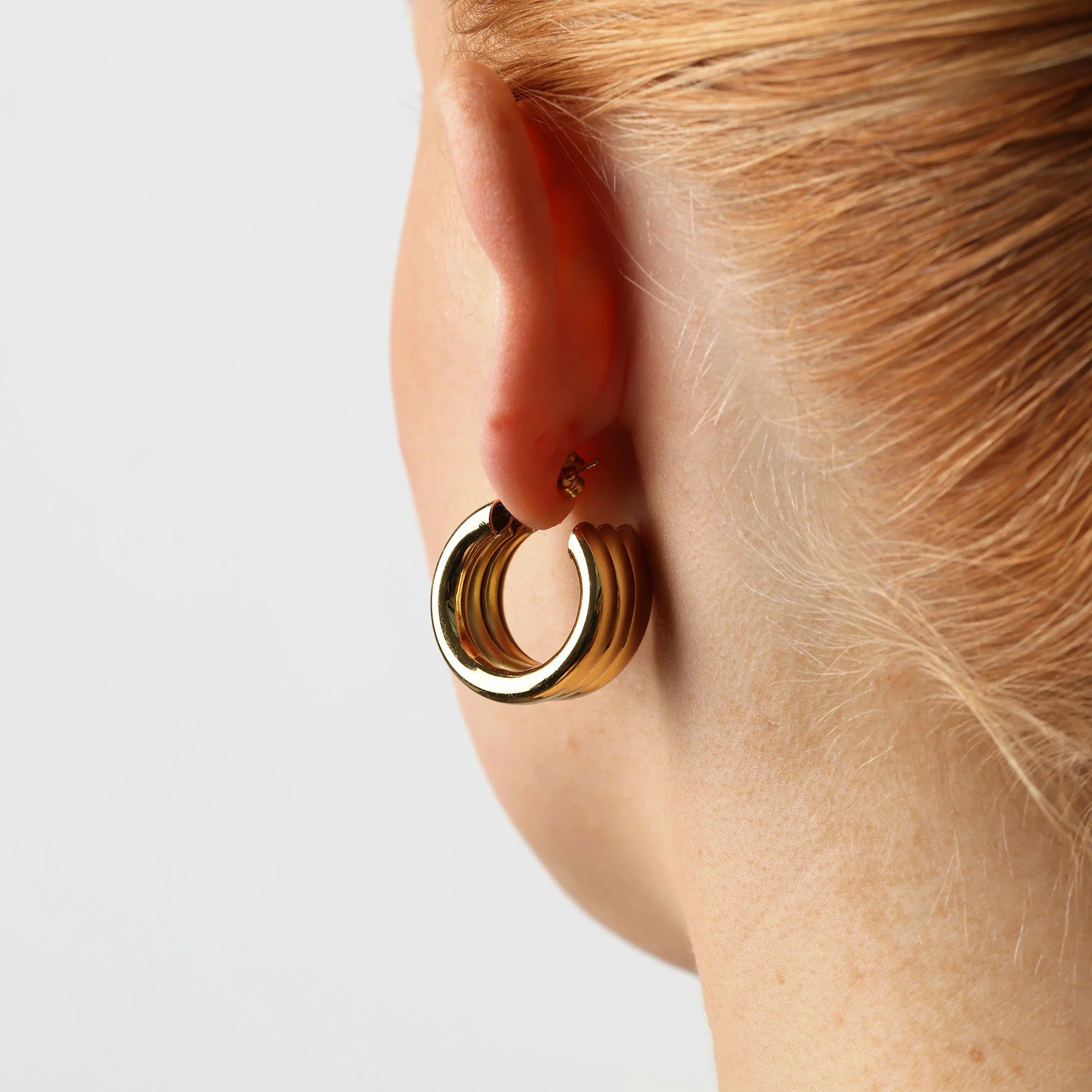 Liv - Multi Layered Studs Örhängen Rostfritt Stål - Image 4