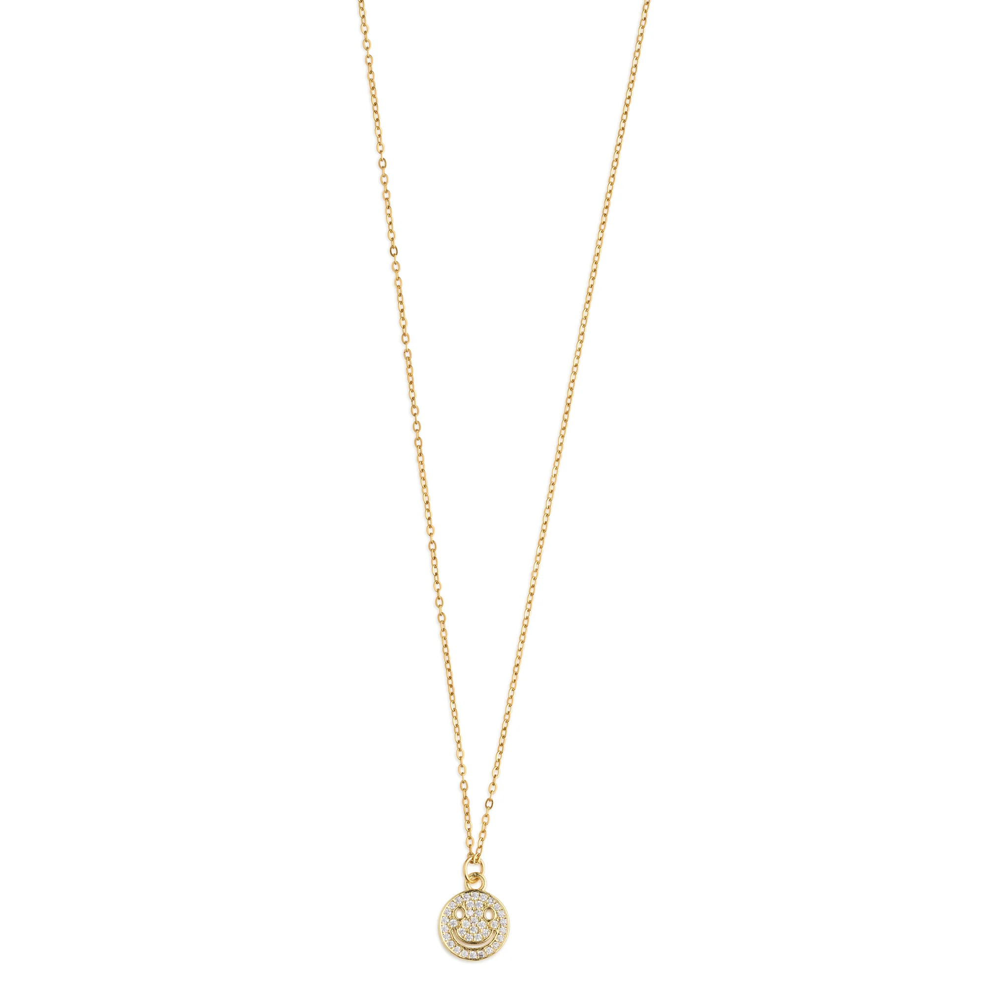 Lovely - HĂ€ngande Halsband Smiley Berlock