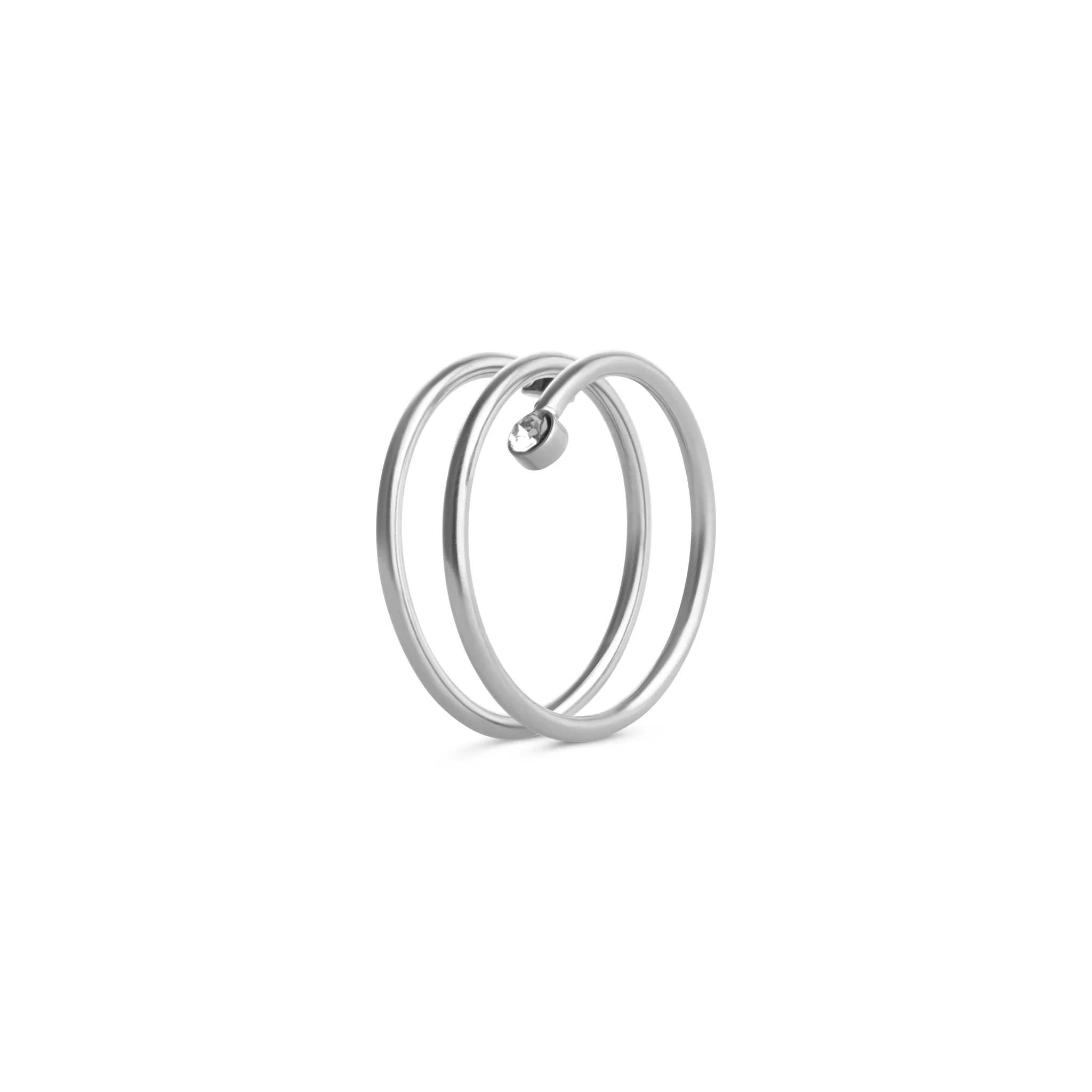 Lykke - Ring Kristallswirl Rostfritt StÄl - Image 2
