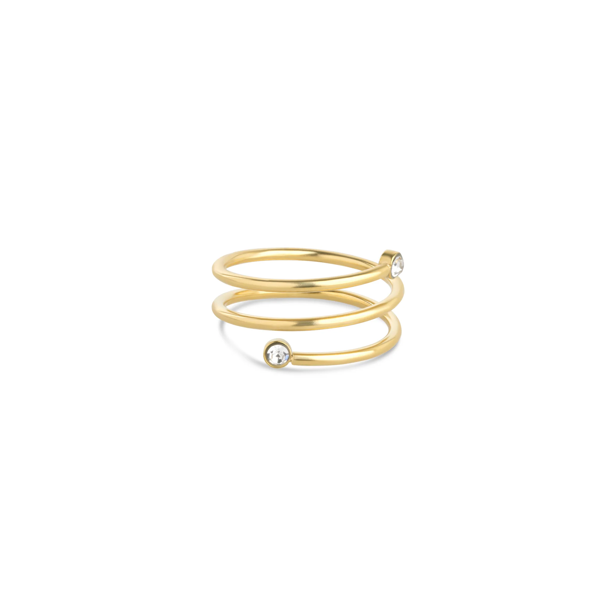 Lykke - Ring Kristallswirl Rostfritt StÄl - Image 3