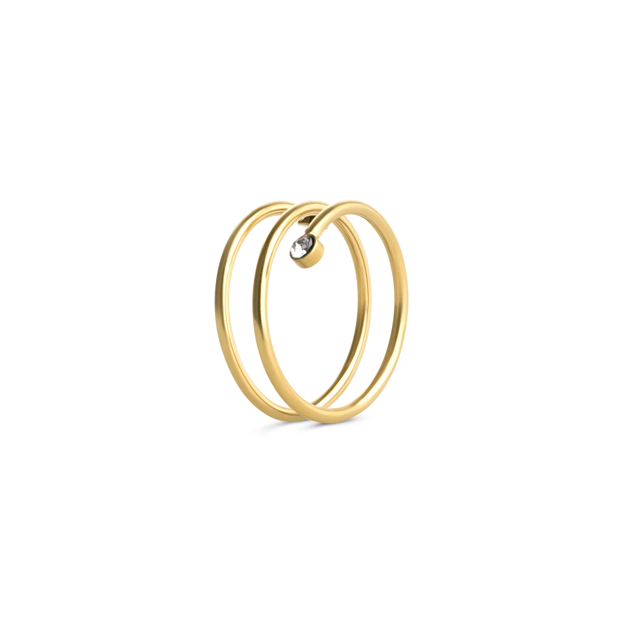 Lykke - Ring Kristallswirl Rostfritt StÄl - Image 4