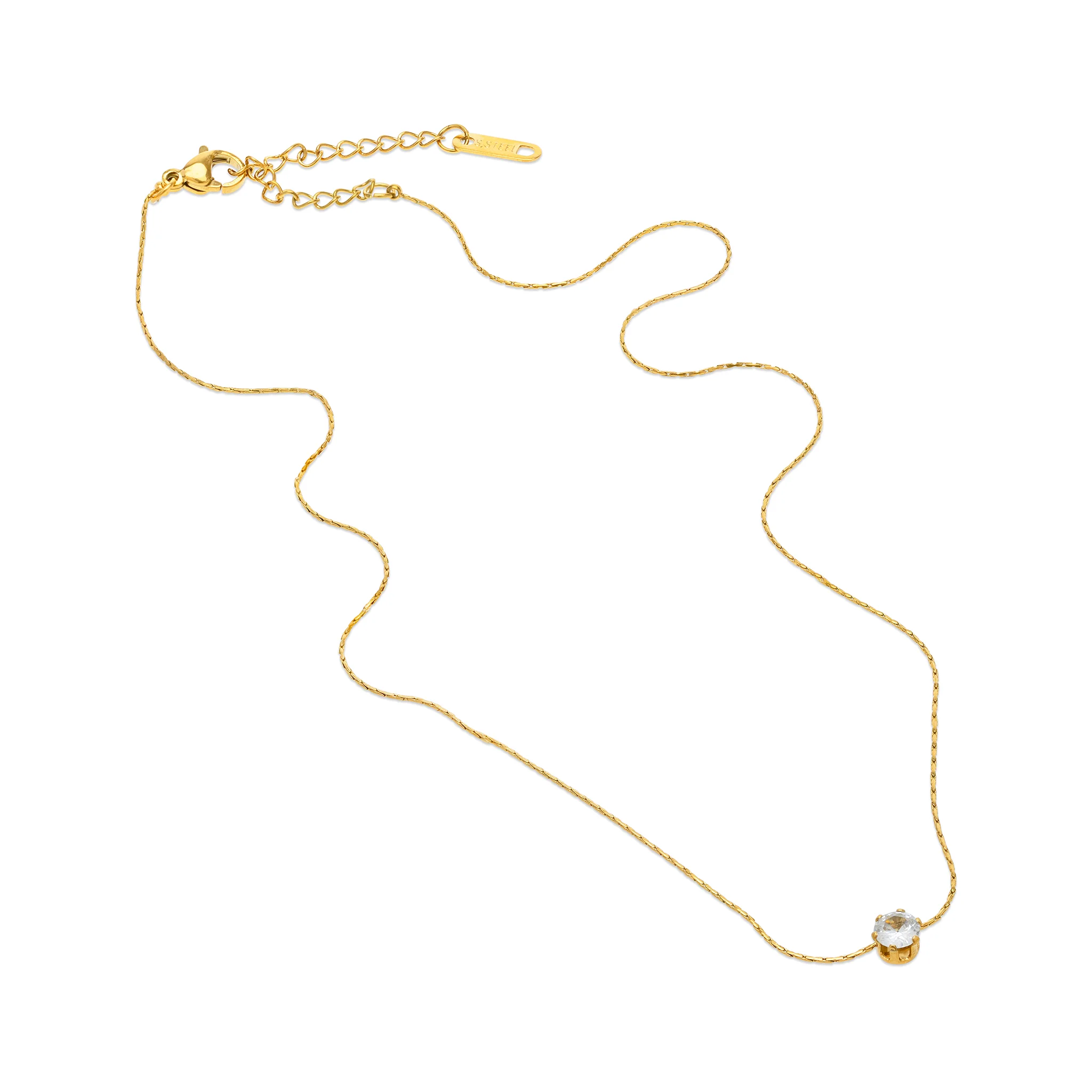 Lynne - Halsband Kristall Rostfritt Stål - Image 3