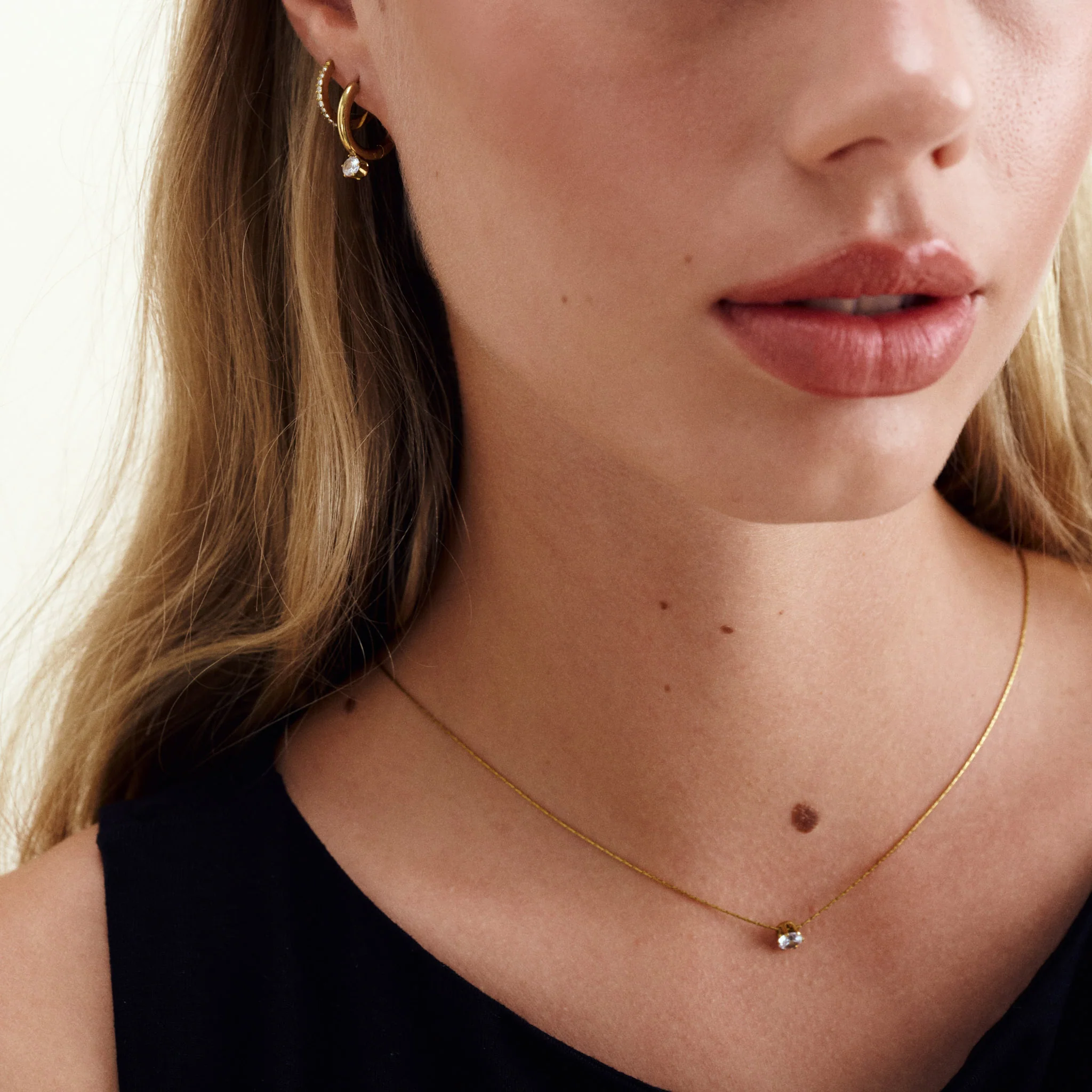 Lynne - Halsband Kristall Rostfritt Stål - Image 5